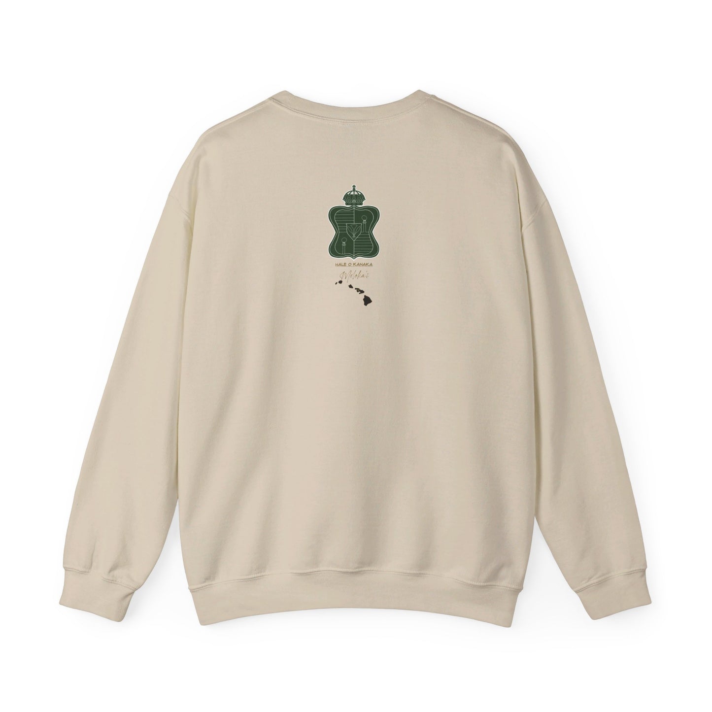 Hale O Kanaka - Crest - Moloka’i - Unisex Heavy Blend™ Crewneck Sweatshirt