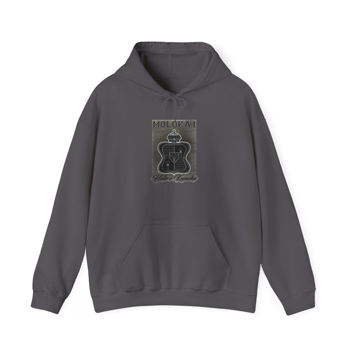 Hale O Kanaka - Crest - Moloka’i - Unisex Heavy Blend™ Hooded Sweatshirt