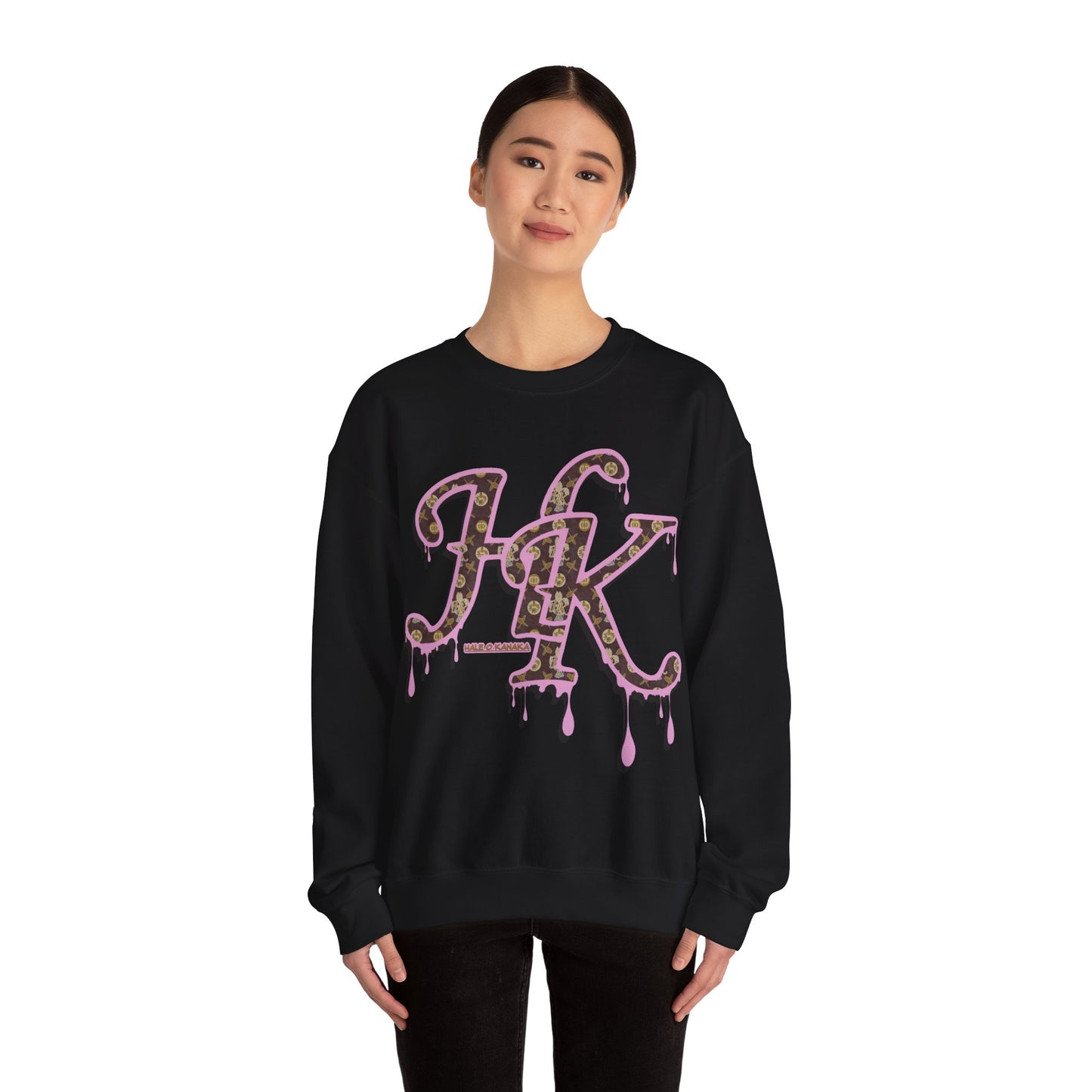 Hale O Kanaka - Da Drip Pink - MHK - Unisex Heavy Blend™ Crewneck Sweatshirt