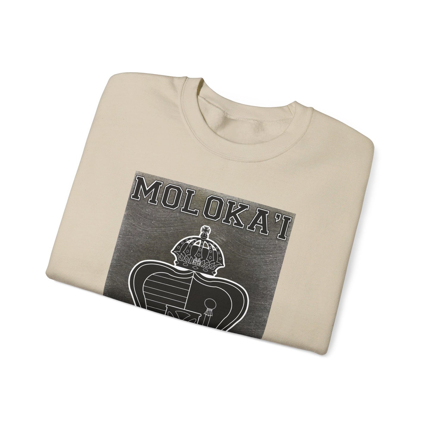 Hale O Kanaka - Crest - Moloka’i - Unisex Heavy Blend™ Crewneck Sweatshirt