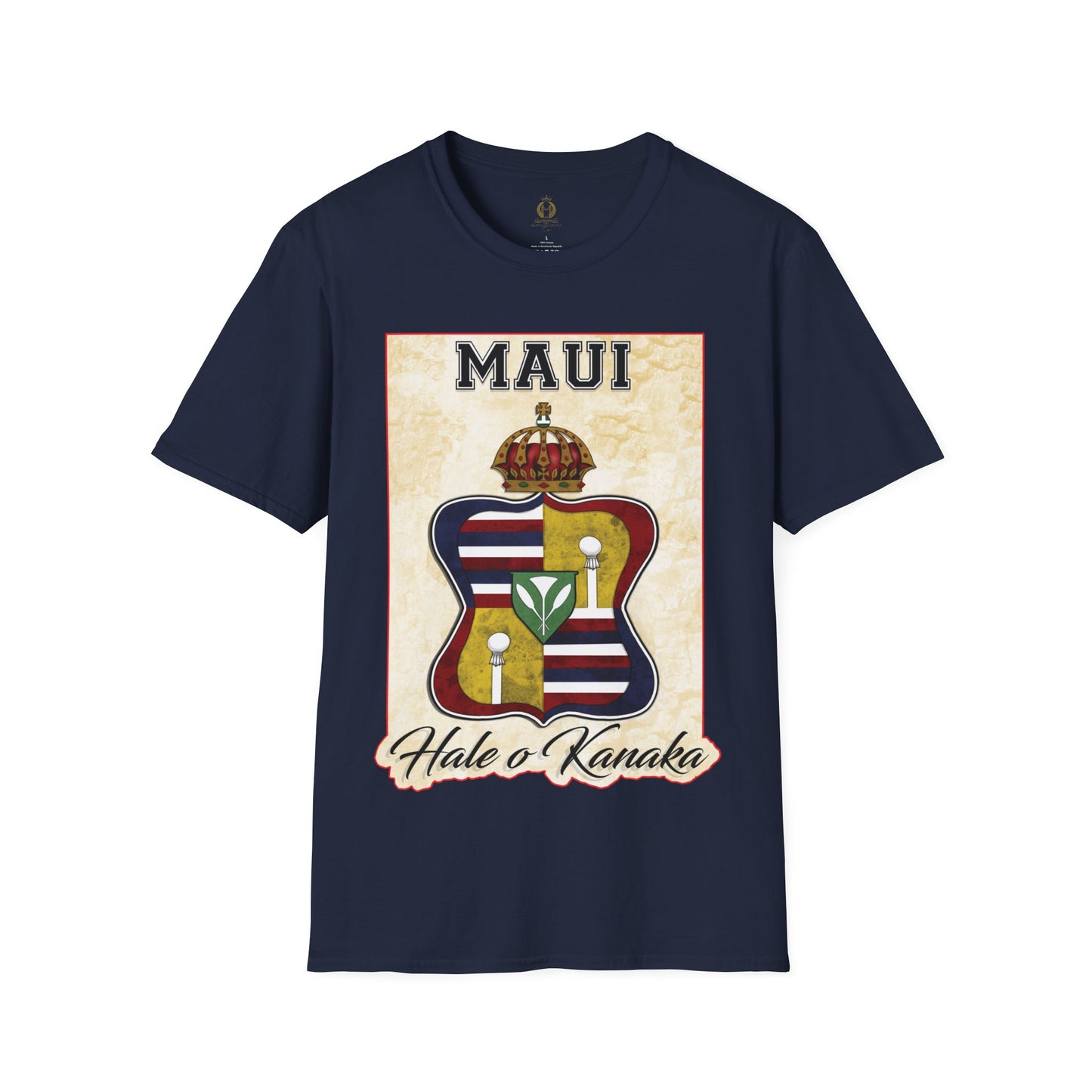 Hale O Kanaka - Crest - Maui -Unisex Softstyle T-Shirt