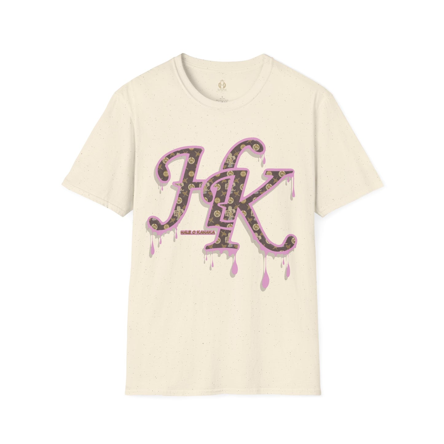 Hale O Kanaka Da Drip Pink - MHK - Unisex Softstyle T-Shirt