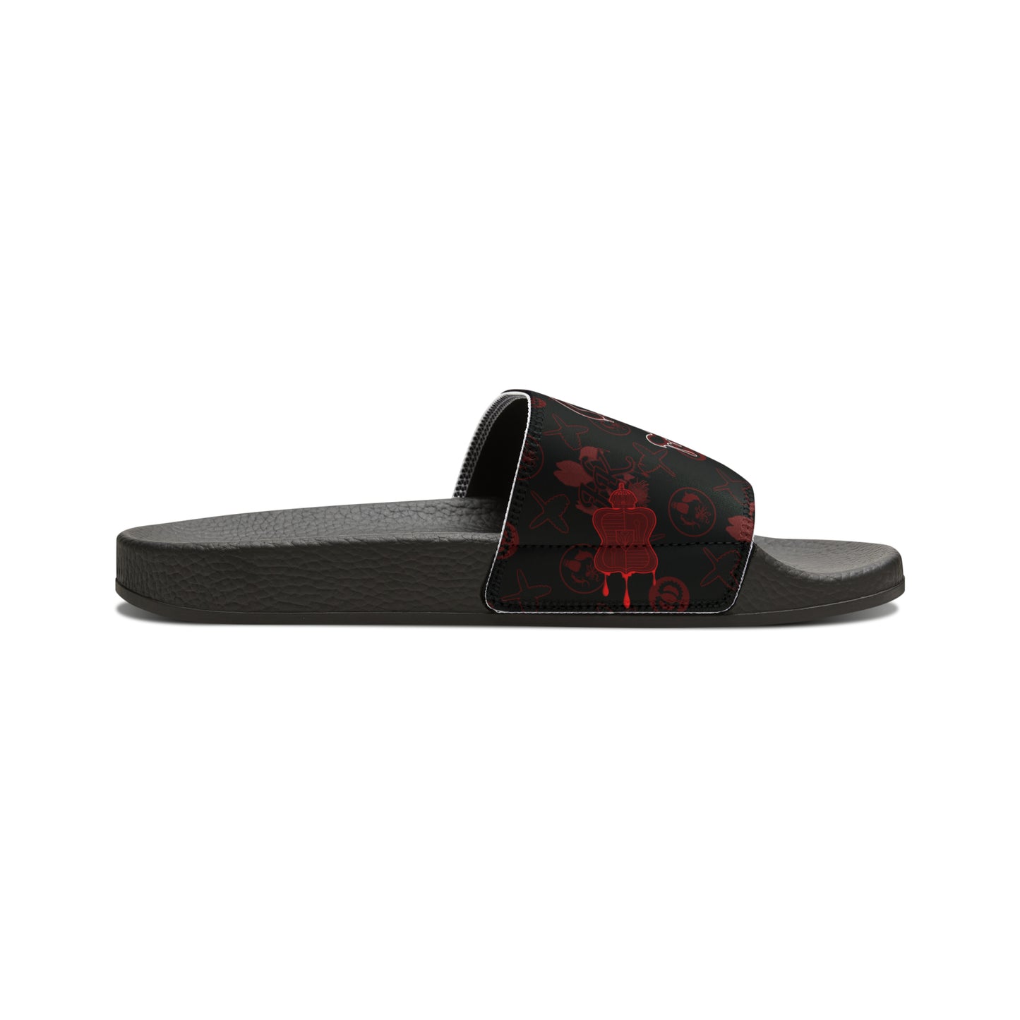 Hale O Kanaka monogram - Da Koko Drip - MHK - Men's PU Slide Sandals