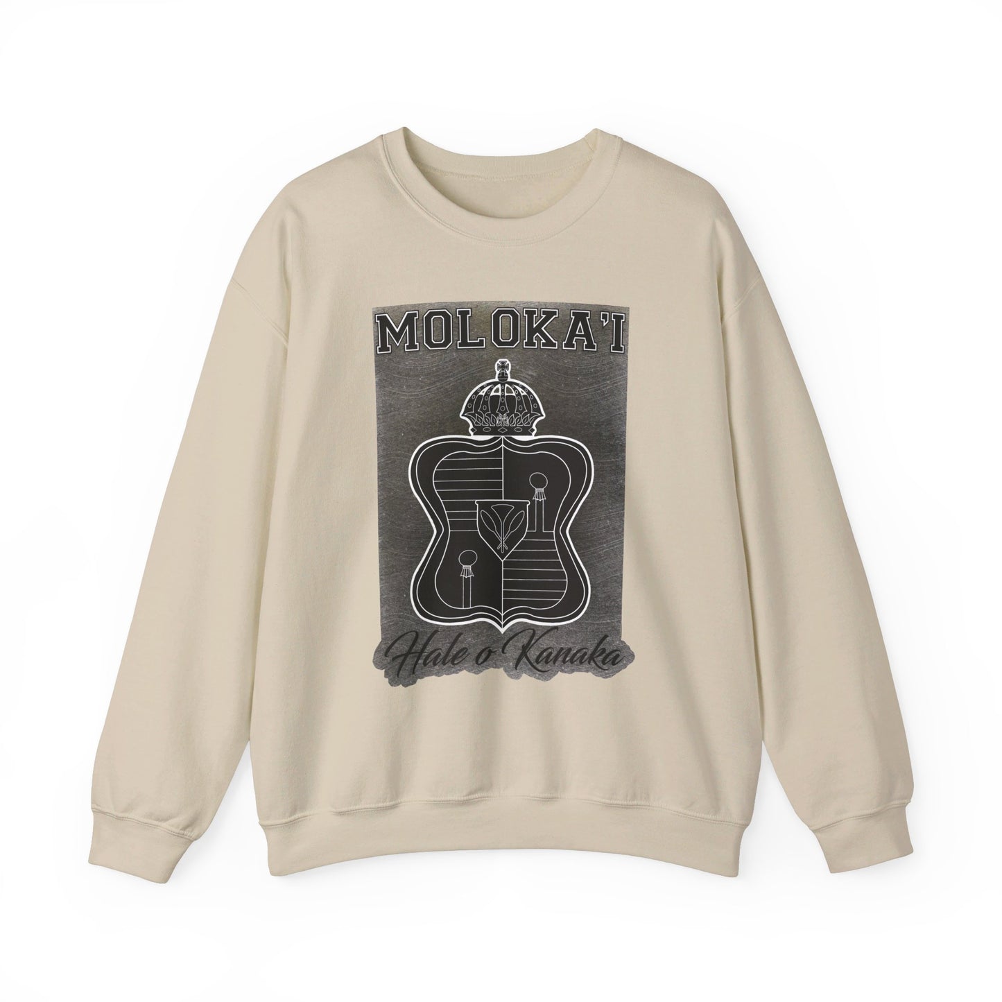 Hale O Kanaka - Crest - Moloka’i - Unisex Heavy Blend™ Crewneck Sweatshirt