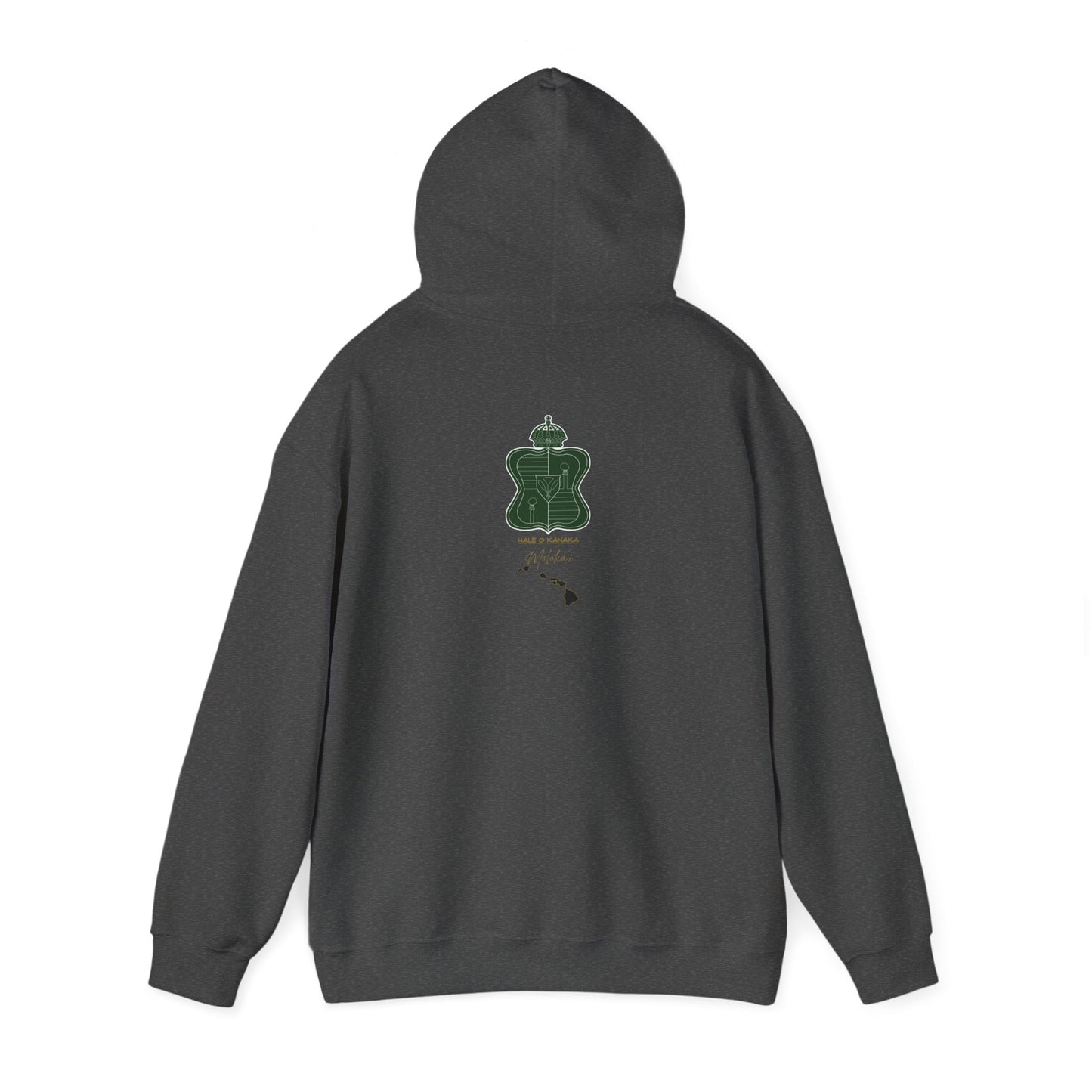 Hale O Kanaka - Crest - Moloka’i - Unisex Heavy Blend™ Hooded Sweatshirt