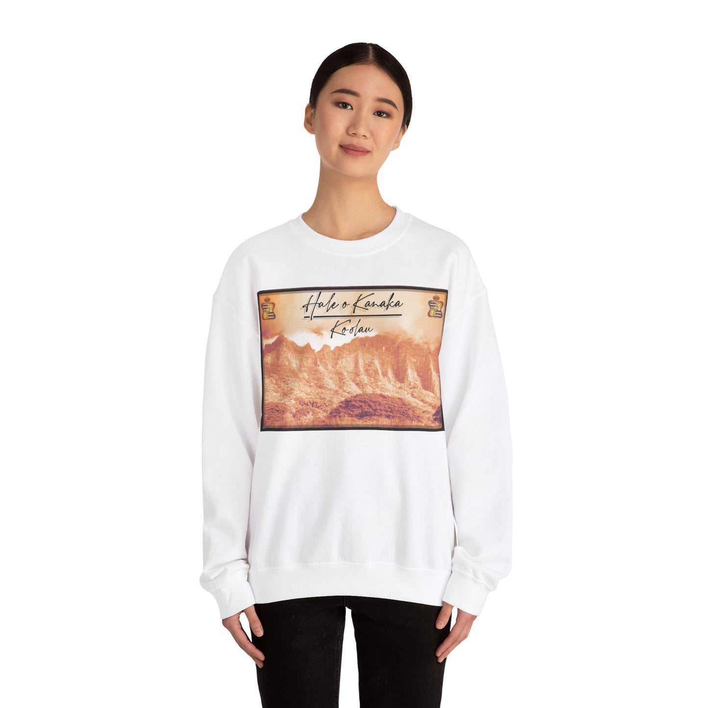 Hale O Kanaka - OG Āina O’ahu Ko’olau - MHK - Unisex Heavy Blend™ Crewneck Sweatshirt