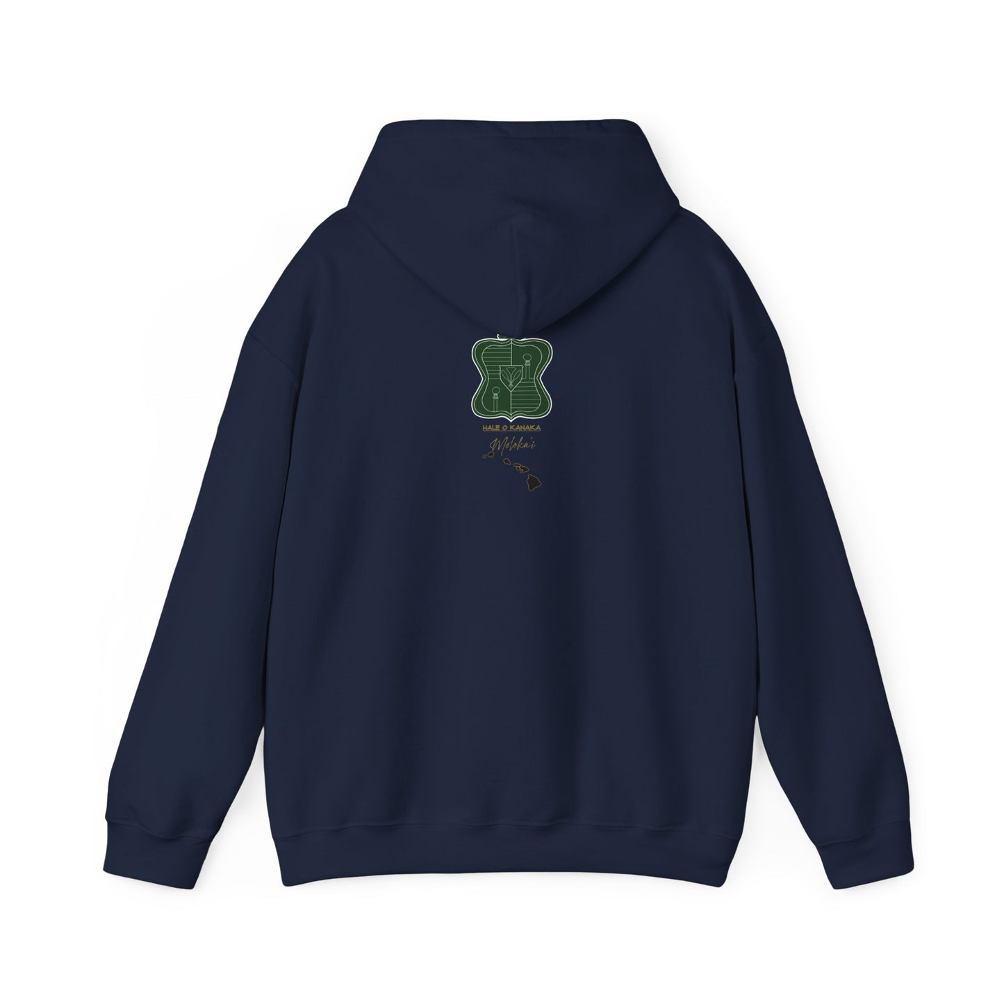 Hale O Kanaka - Crest - Moloka’i - Unisex Heavy Blend™ Hooded Sweatshirt