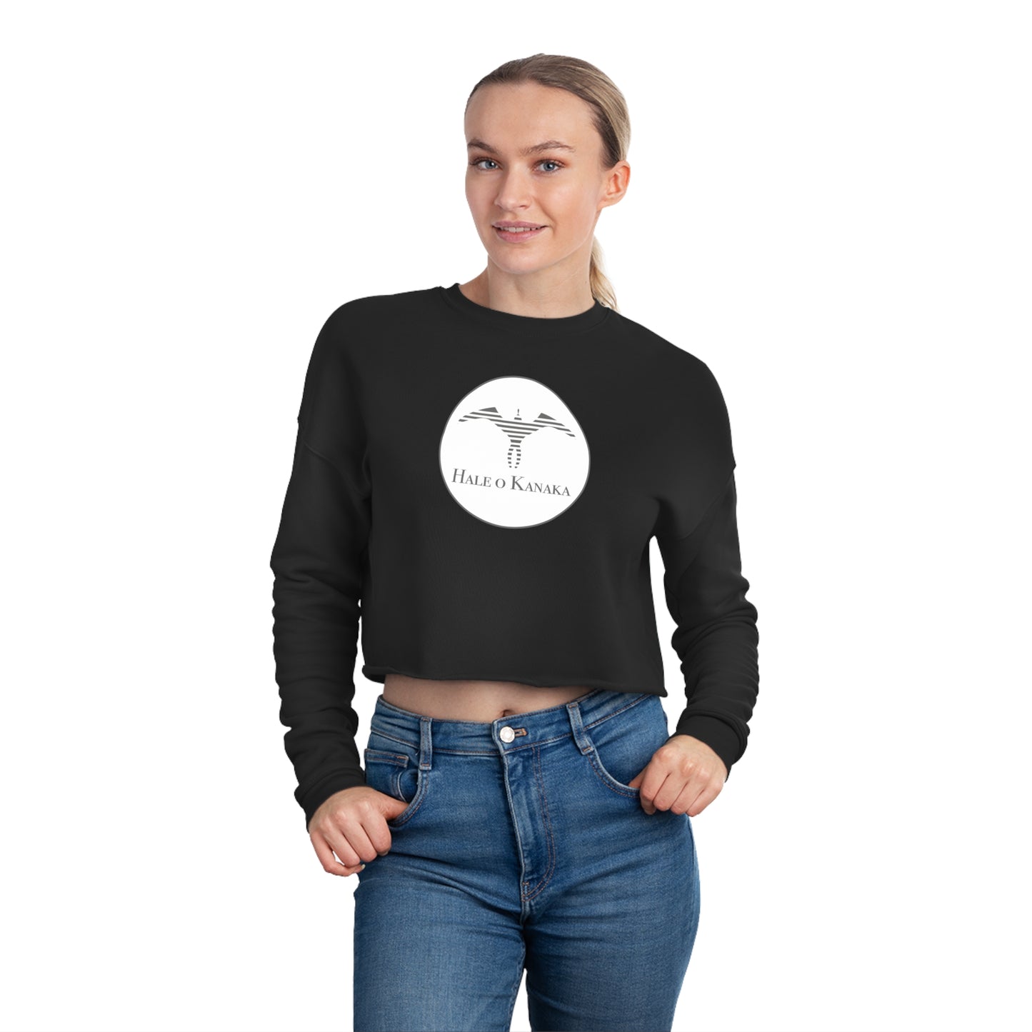 Hale O Kanaka (Protected, inner circle) - MHK -Women's Cropped Sweatshirt