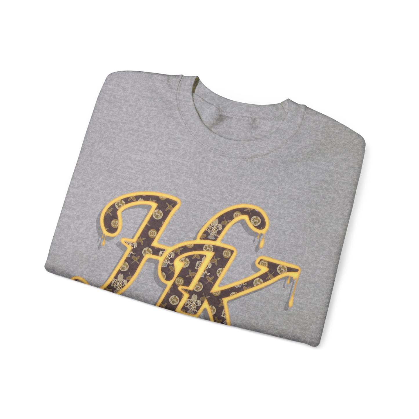 Hale O Kanaka - Da Drip Gold - MHK - Unisex Heavy Blend™ Crewneck Sweatshirt