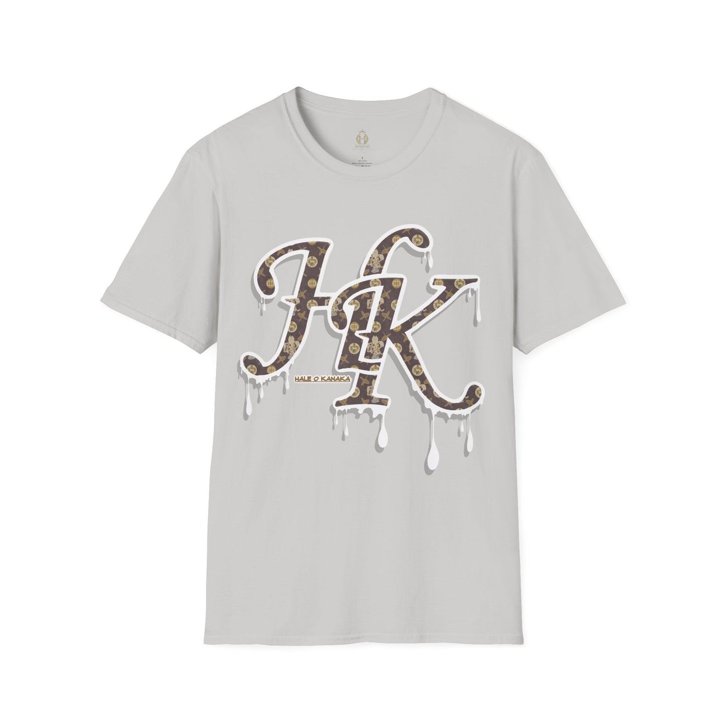 Hale O Kanaka Da Drip White - MHK - Unisex Softstyle T-Shirt