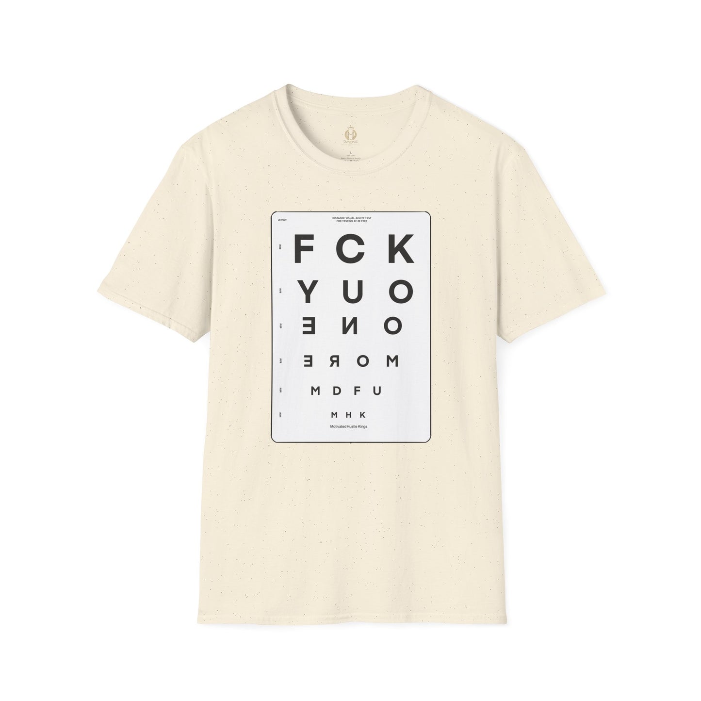 MHK - FU1MORE-SEEING EYE CHART-MDFU- Po’okela Fitness - Unisex Softstyle T-Shirt