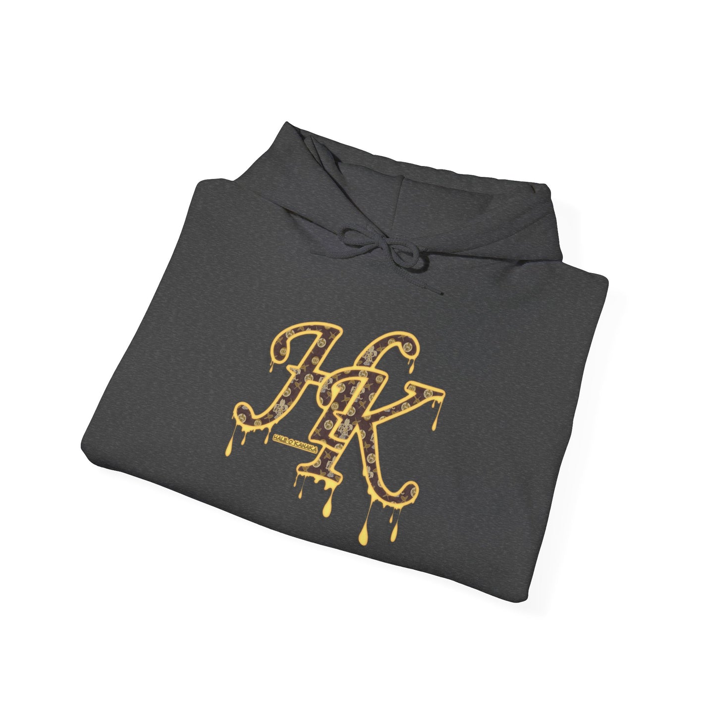 Hale O Kanaka - Da Drip Gold - MHK - Unisex Heavy Blend™ Hooded Sweatshirt