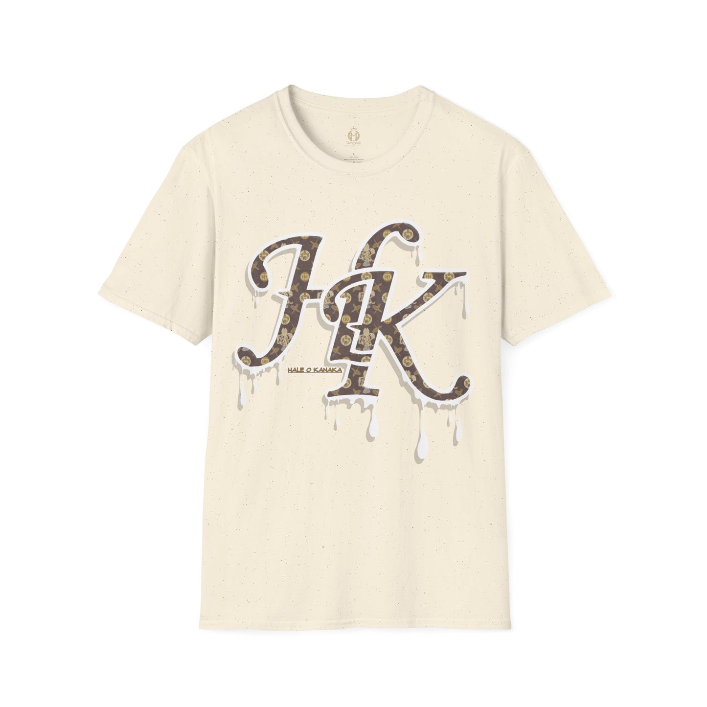 Hale O Kanaka Da Drip White - MHK - Unisex Softstyle T-Shirt