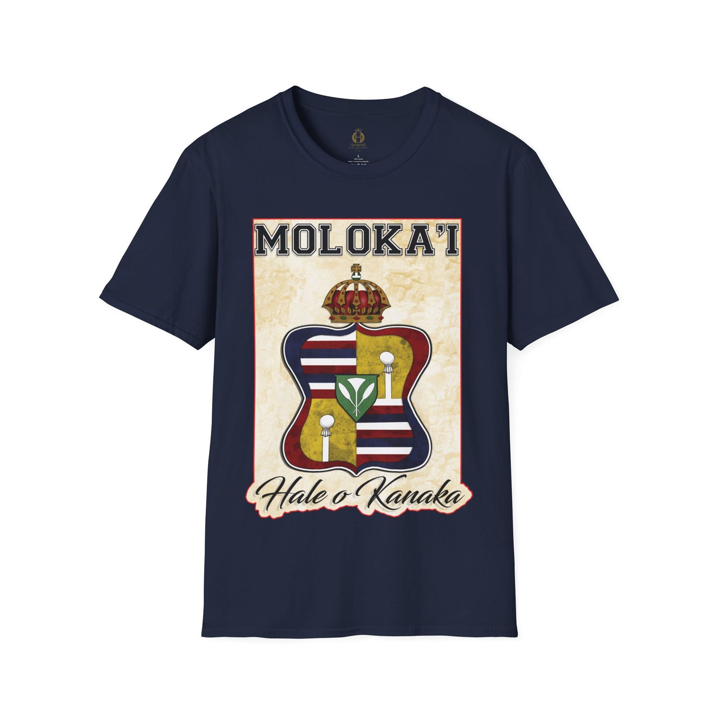 Hale O Kanaka - Crest - Moloka’i -Unisex Softstyle T-Shirt