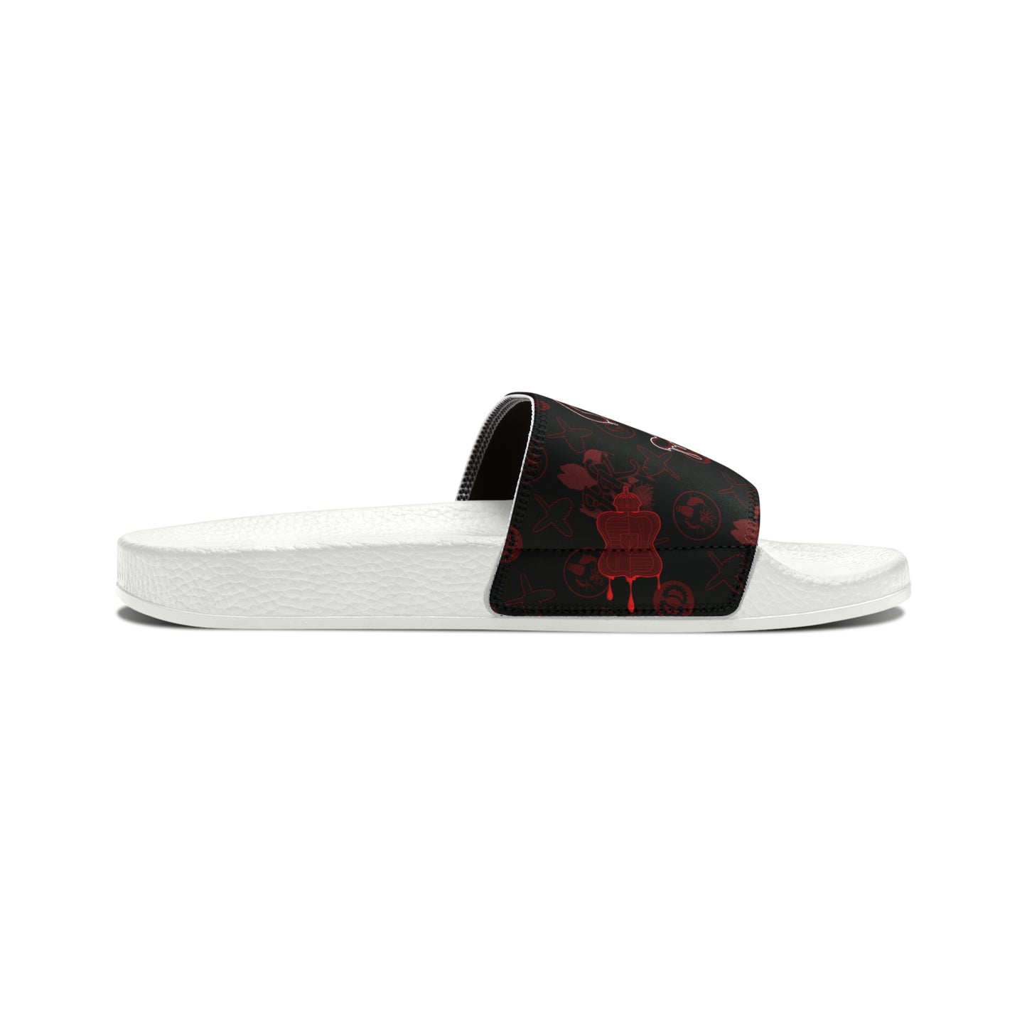 Hale O Kanaka monogram - Da Koko Drip - MHK - Men's PU Slide Sandals