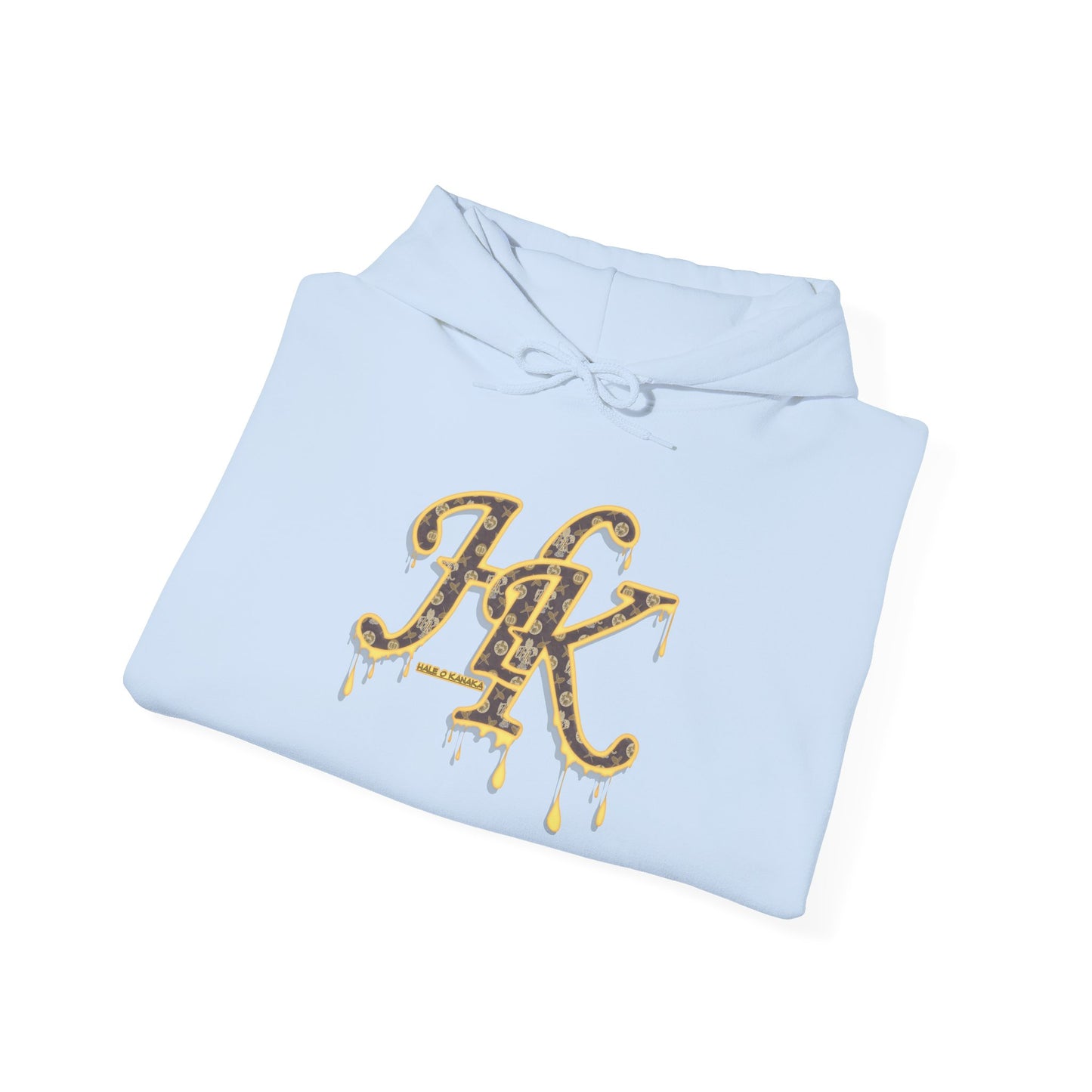 Hale O Kanaka - Da Drip Gold - MHK - Unisex Heavy Blend™ Hooded Sweatshirt