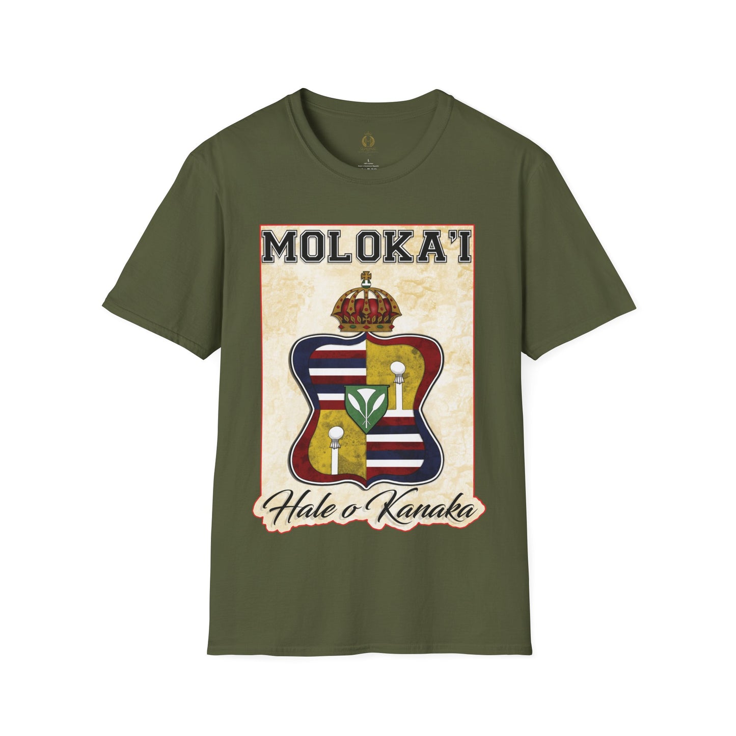 Hale O Kanaka - Crest - Moloka’i -Unisex Softstyle T-Shirt