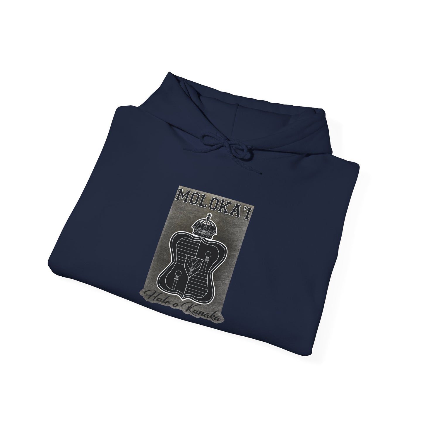 Hale O Kanaka - Crest - Moloka’i - Unisex Heavy Blend™ Hooded Sweatshirt