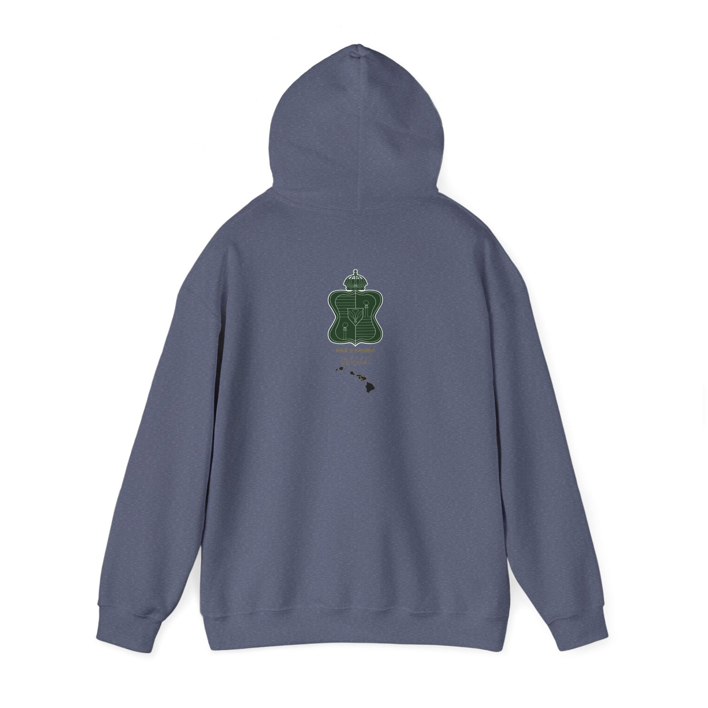 Hale O Kanaka - Crest - Moloka’i - Unisex Heavy Blend™ Hooded Sweatshirt
