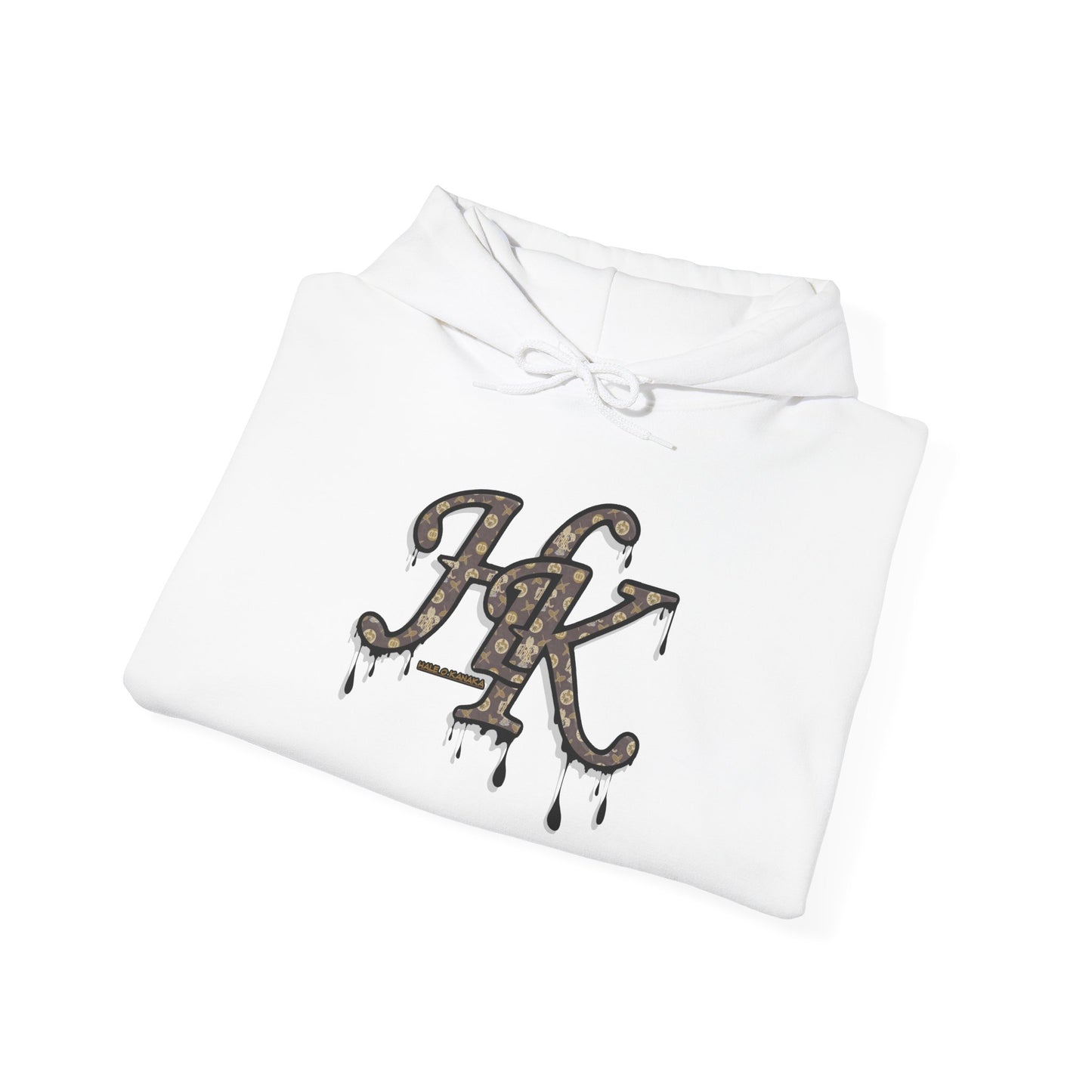 Hale O Kanaka - Da Drip Black - MHK - Unisex Heavy Blend™ Hooded Sweatshirt