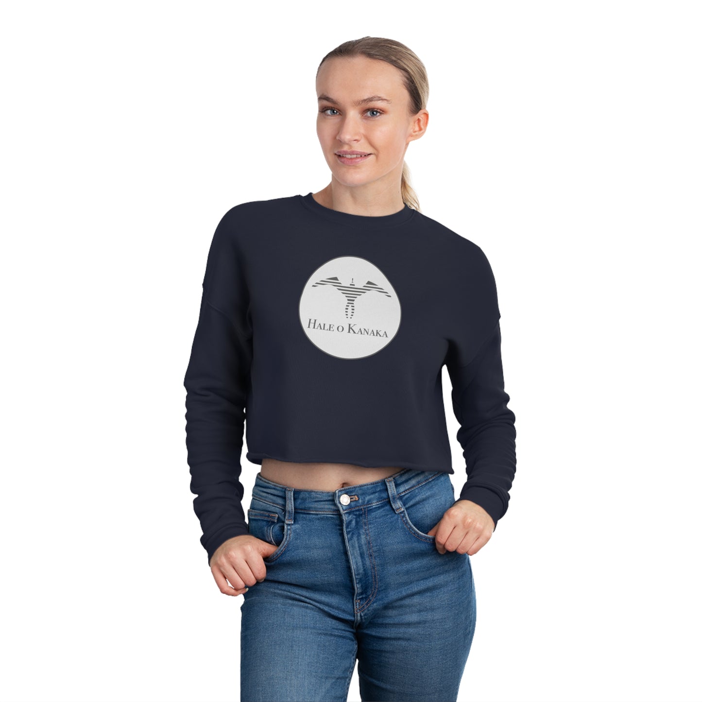 Hale O Kanaka (Protected, inner circle) - MHK -Women's Cropped Sweatshirt