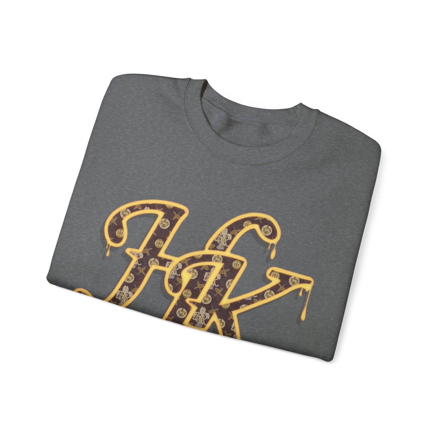 Hale O Kanaka - Da Drip Gold - MHK - Unisex Heavy Blend™ Crewneck Sweatshirt