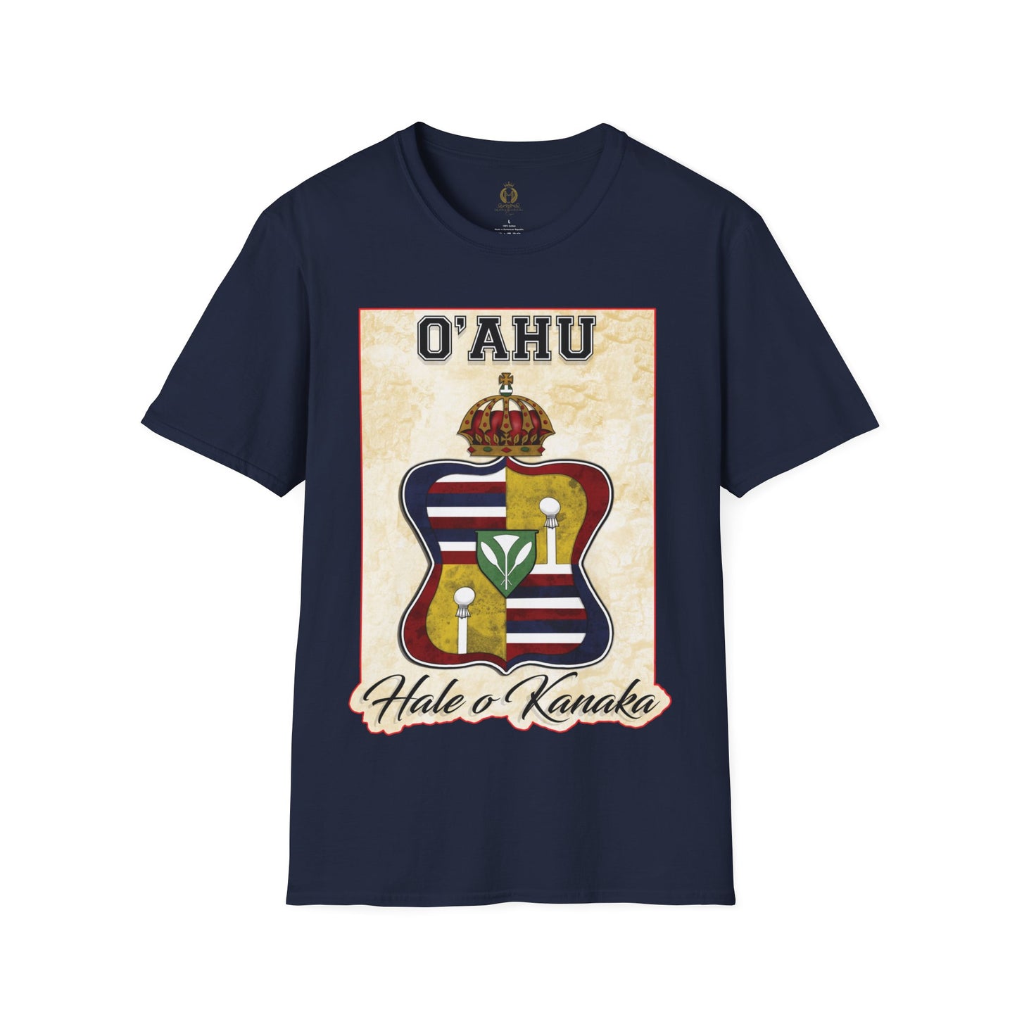 Hale O Kanaka - Crest - O’ahu -Unisex Softstyle T-Shirt