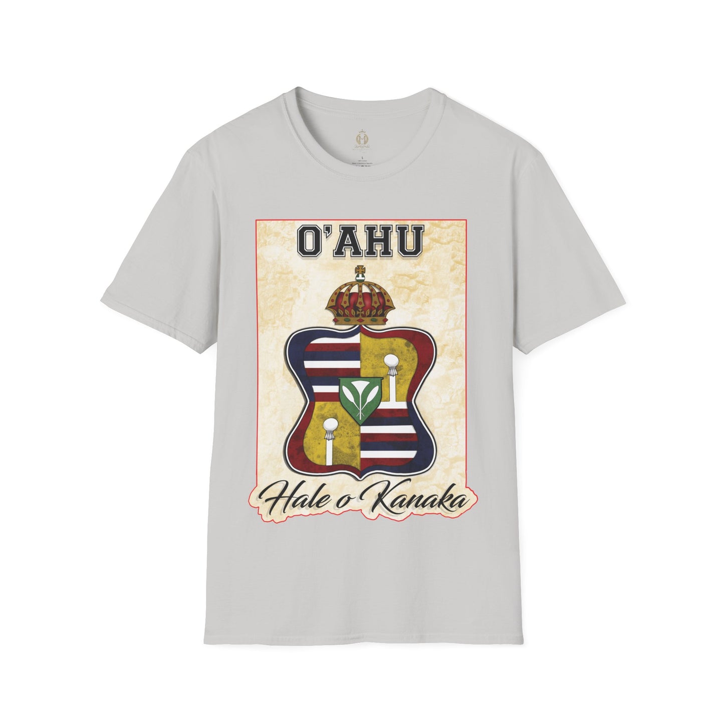 Hale O Kanaka - Crest - O’ahu -Unisex Softstyle T-Shirt