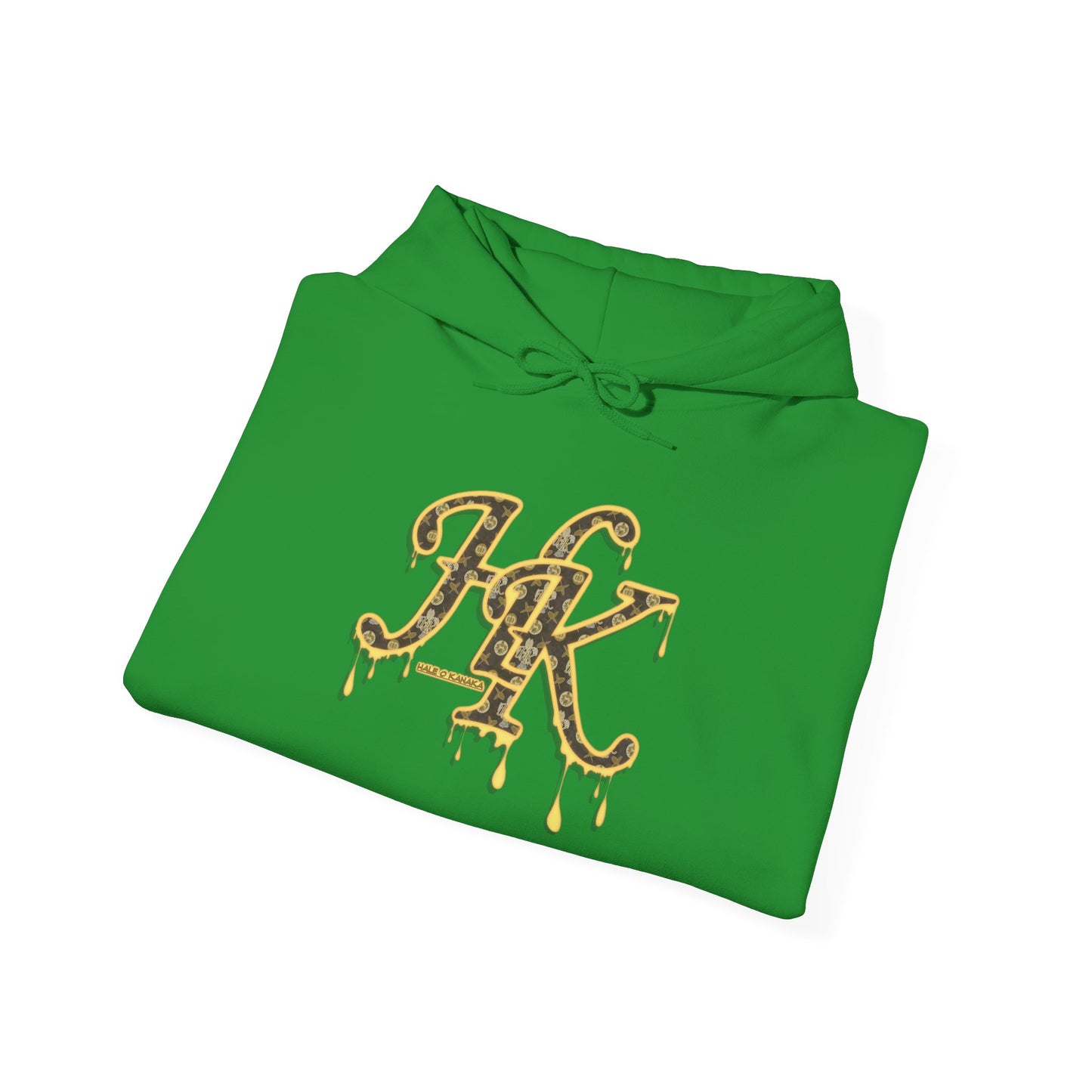 Hale O Kanaka - Da Drip Gold - MHK - Unisex Heavy Blend™ Hooded Sweatshirt