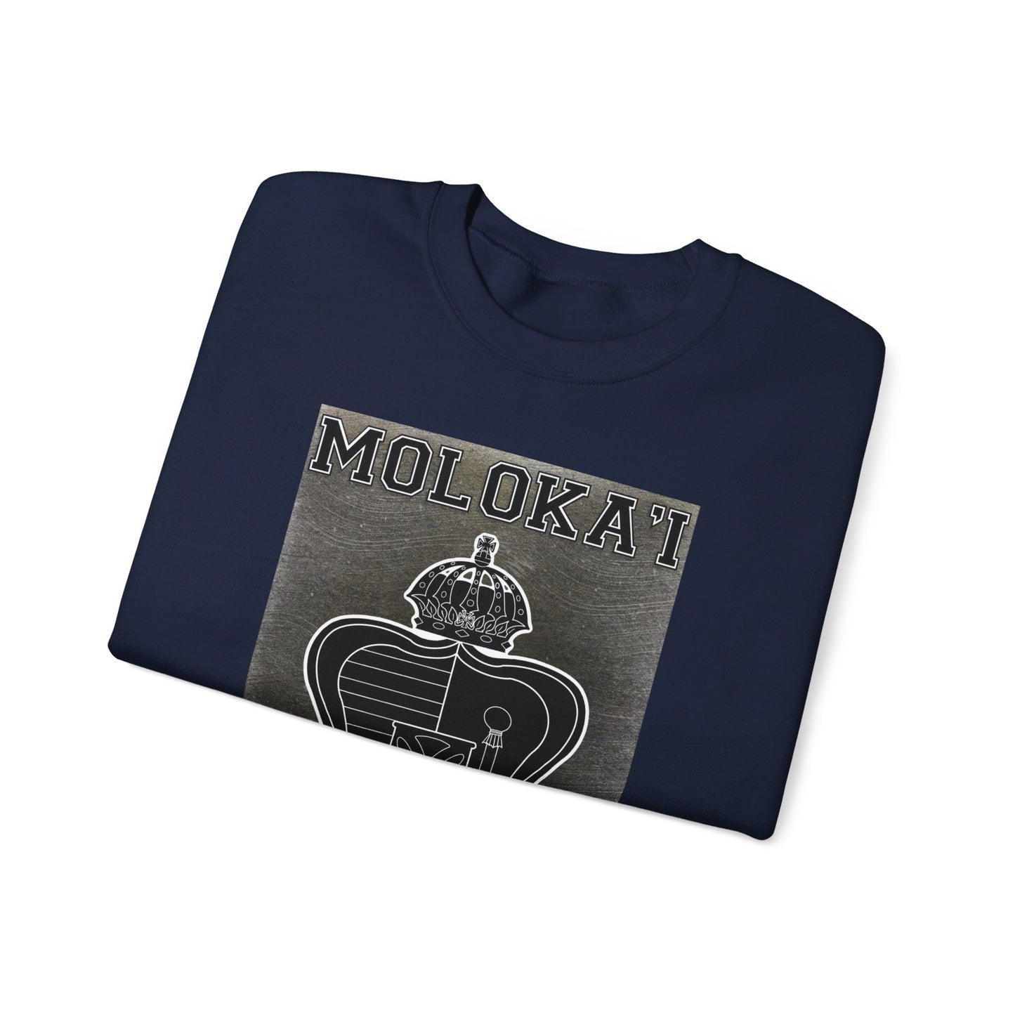 Hale O Kanaka - Crest - Moloka’i - Unisex Heavy Blend™ Crewneck Sweatshirt