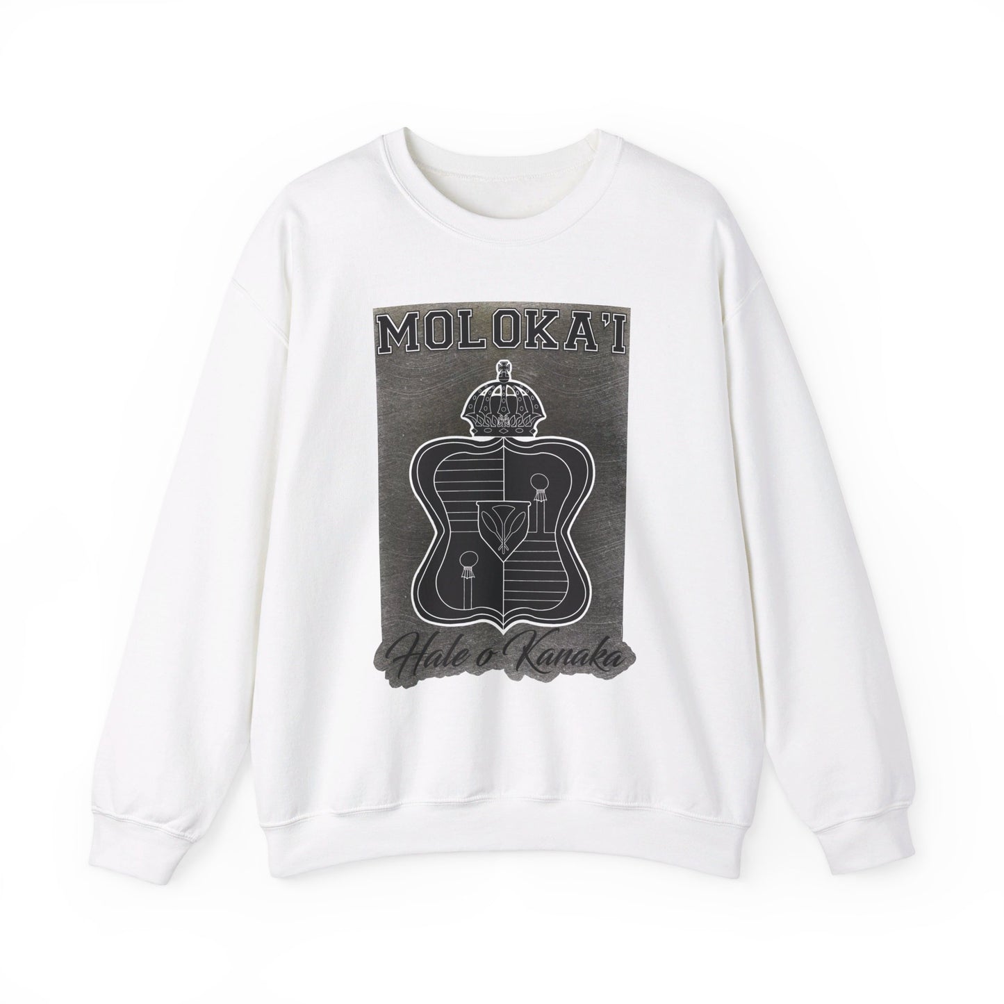 Hale O Kanaka - Crest - Moloka’i - Unisex Heavy Blend™ Crewneck Sweatshirt