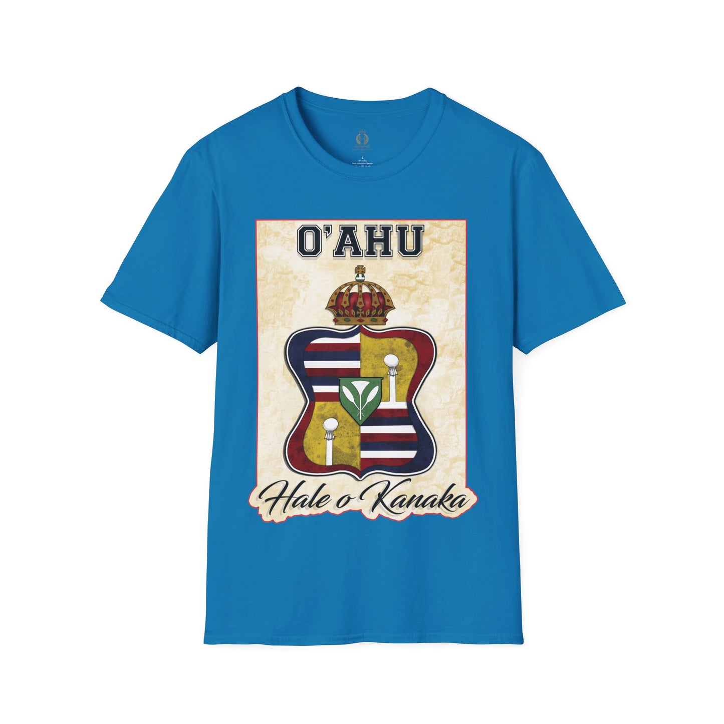 Hale O Kanaka - Crest - O’ahu -Unisex Softstyle T-Shirt