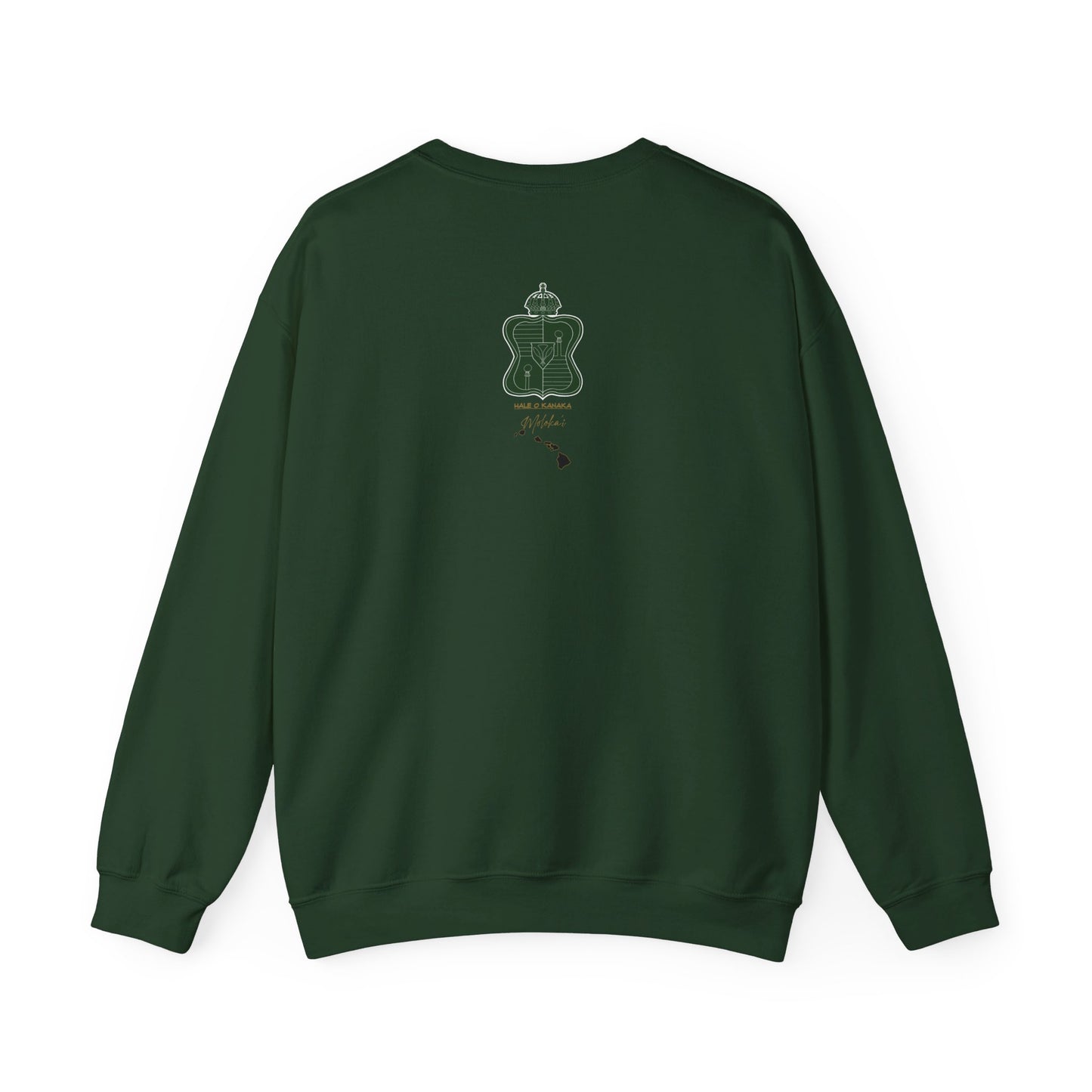 Hale O Kanaka - Crest - Moloka’i - Unisex Heavy Blend™ Crewneck Sweatshirt