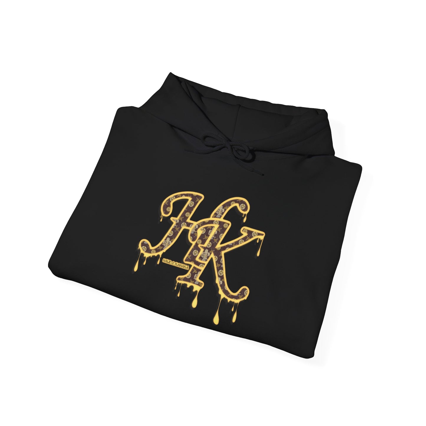 Hale O Kanaka - Da Drip Gold - MHK - Unisex Heavy Blend™ Hooded Sweatshirt