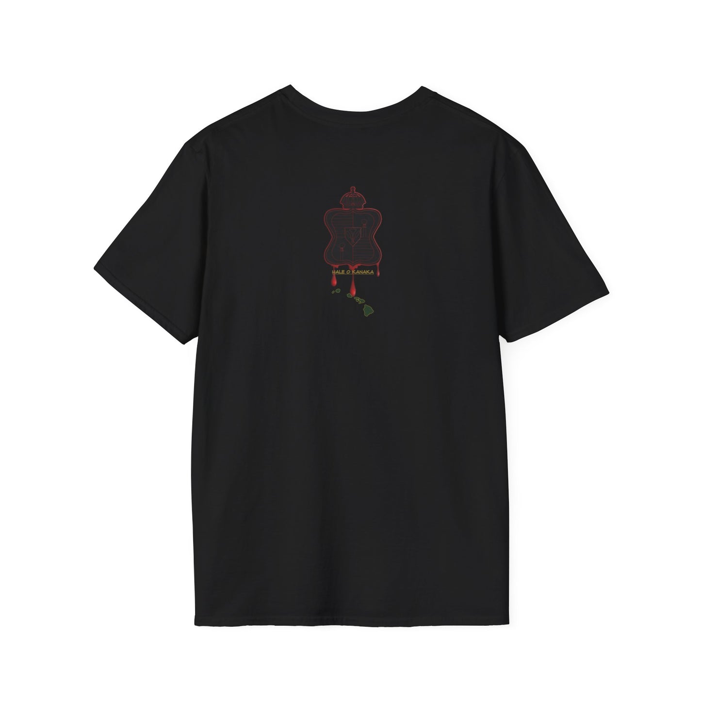 Hale O Kanaka - Crest - Da Koko drip -Unisex Softstyle T-Shirt