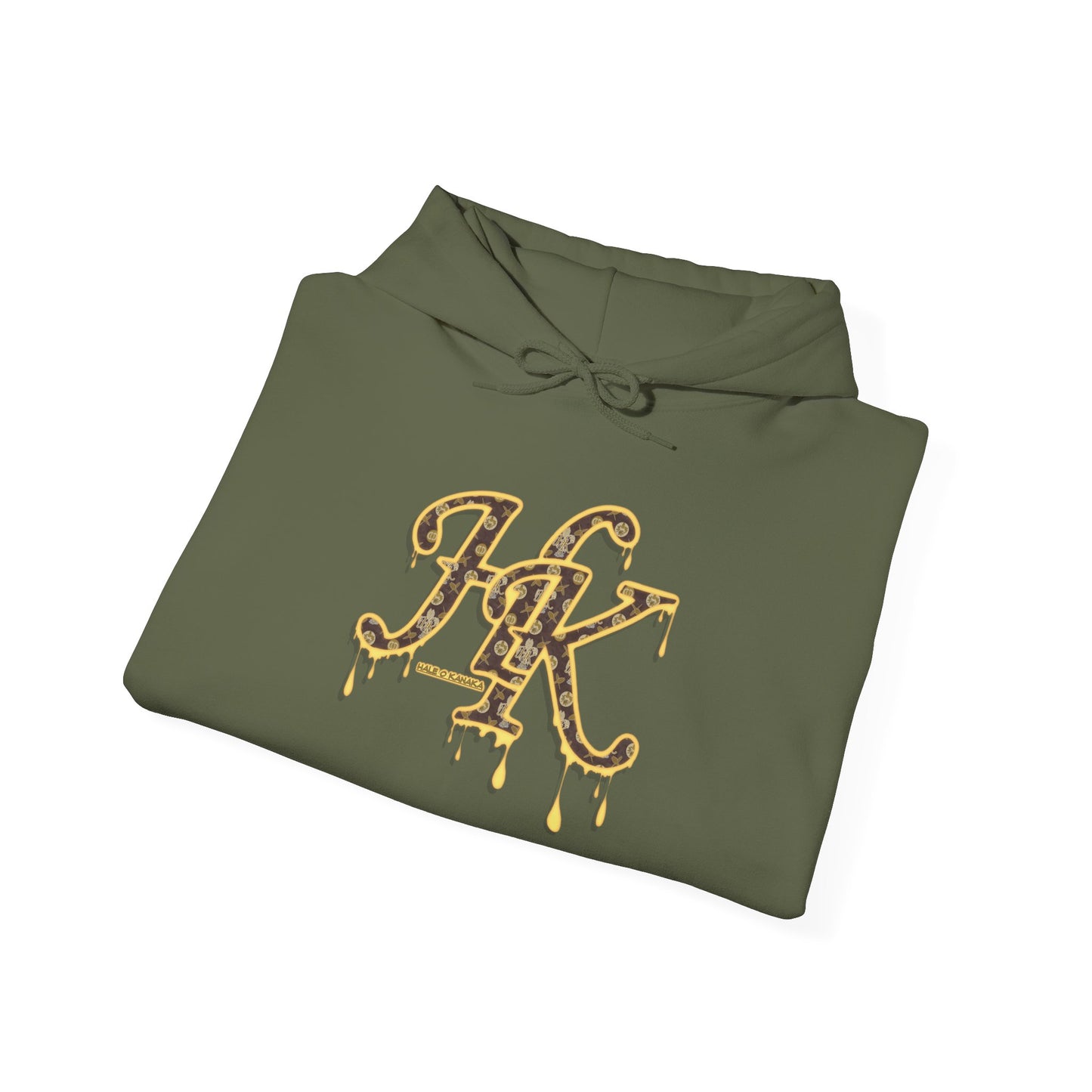 Hale O Kanaka - Da Drip Gold - MHK - Unisex Heavy Blend™ Hooded Sweatshirt