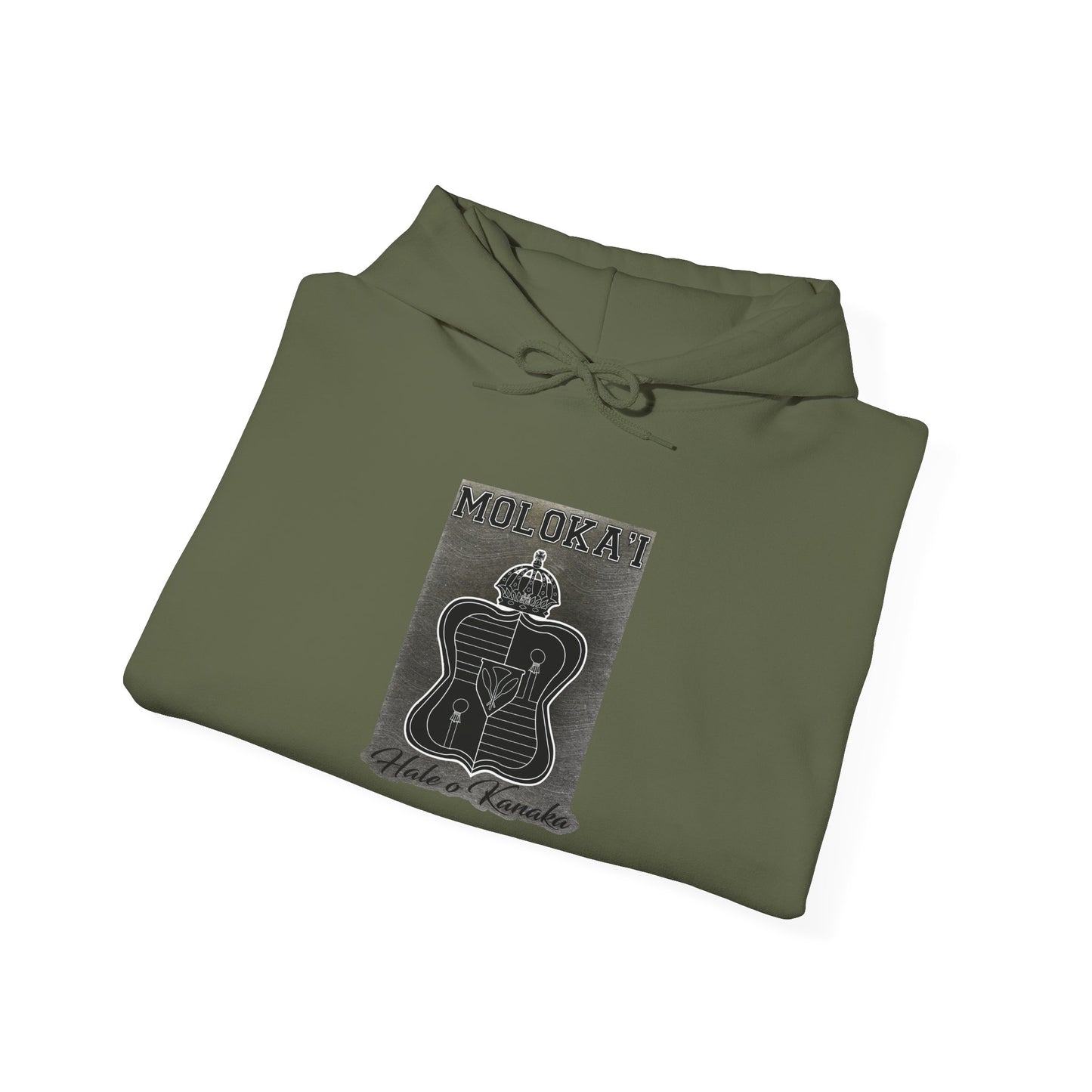 Hale O Kanaka - Crest - Moloka’i - Unisex Heavy Blend™ Hooded Sweatshirt