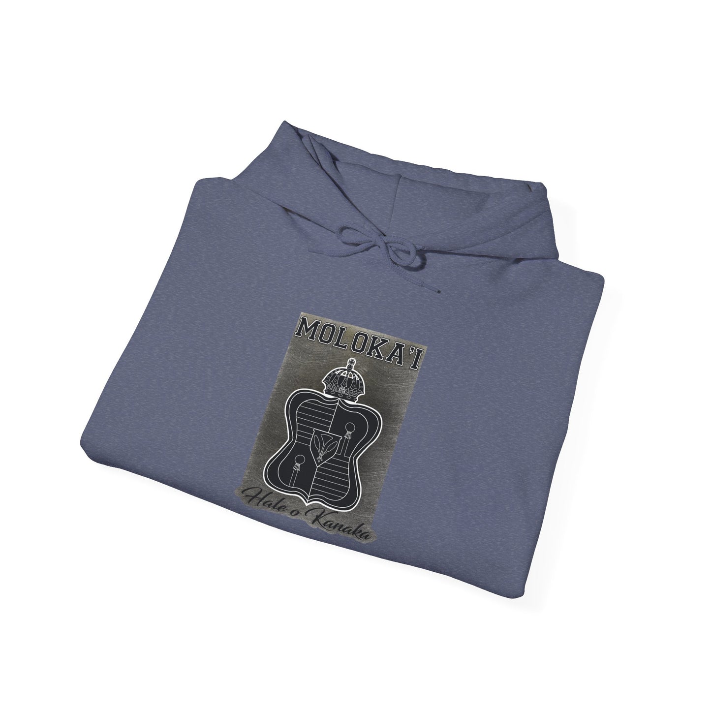 Hale O Kanaka - Crest - Moloka’i - Unisex Heavy Blend™ Hooded Sweatshirt