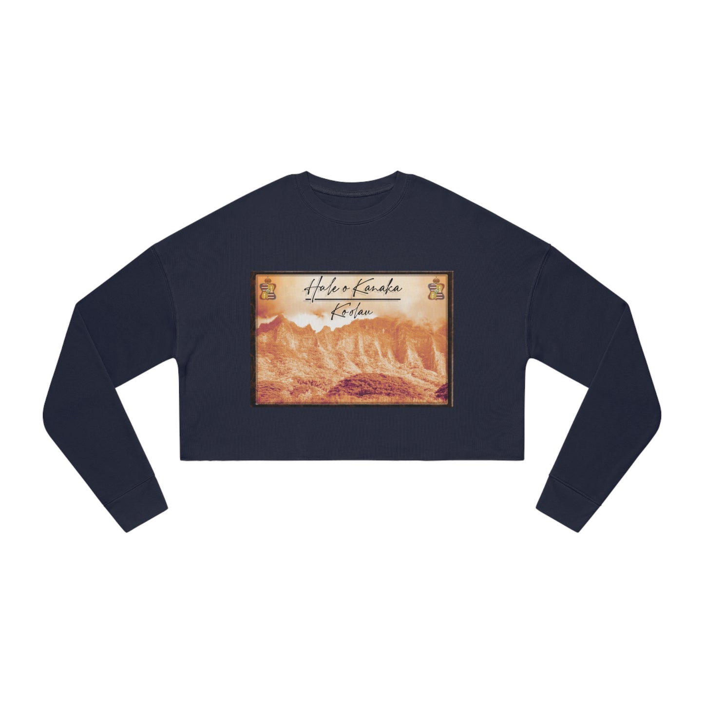 Hale O Kanaka - OG Āina O’ahu Ko’olau - MHK -Women's Cropped Sweatshirt