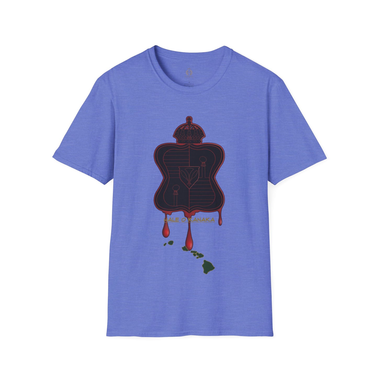 Hale O Kanaka - Koko Crest - Da Koko drip -Unisex Softstyle T-Shirt