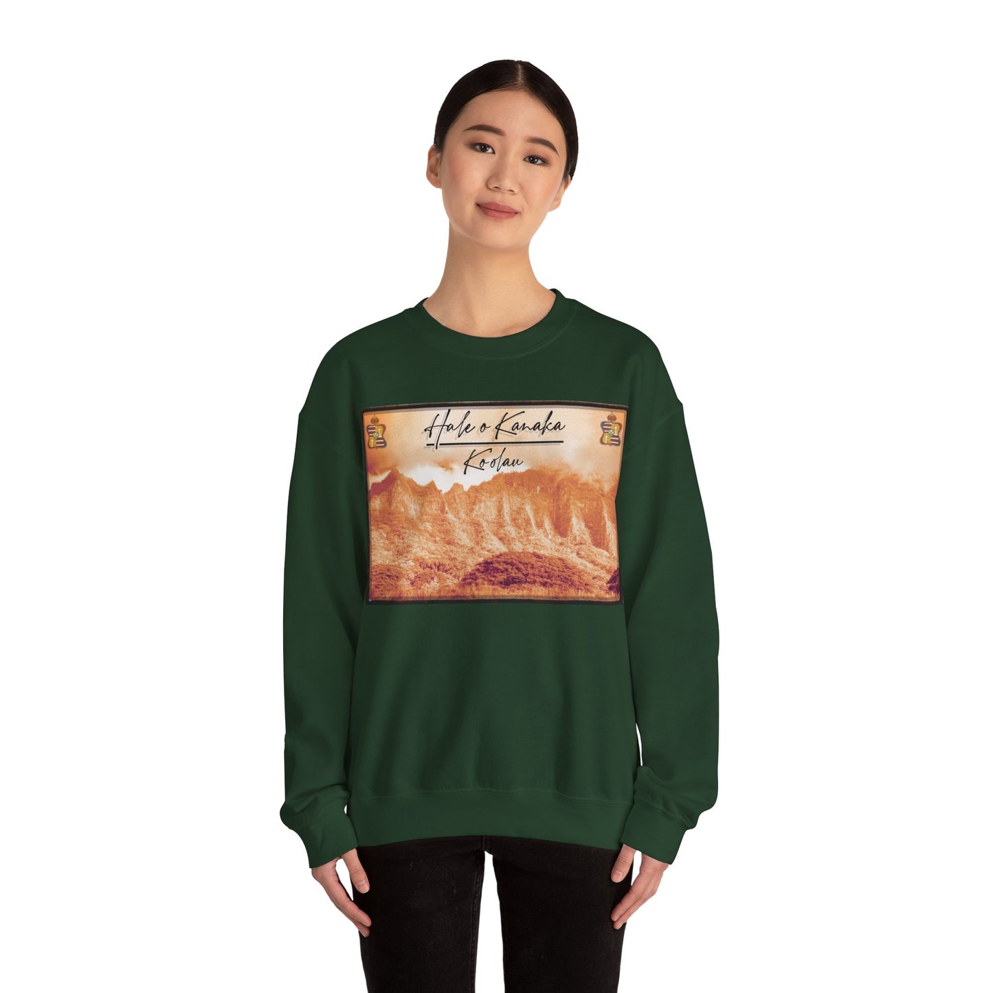 Hale O Kanaka - OG Āina O’ahu Ko’olau - MHK - Unisex Heavy Blend™ Crewneck Sweatshirt