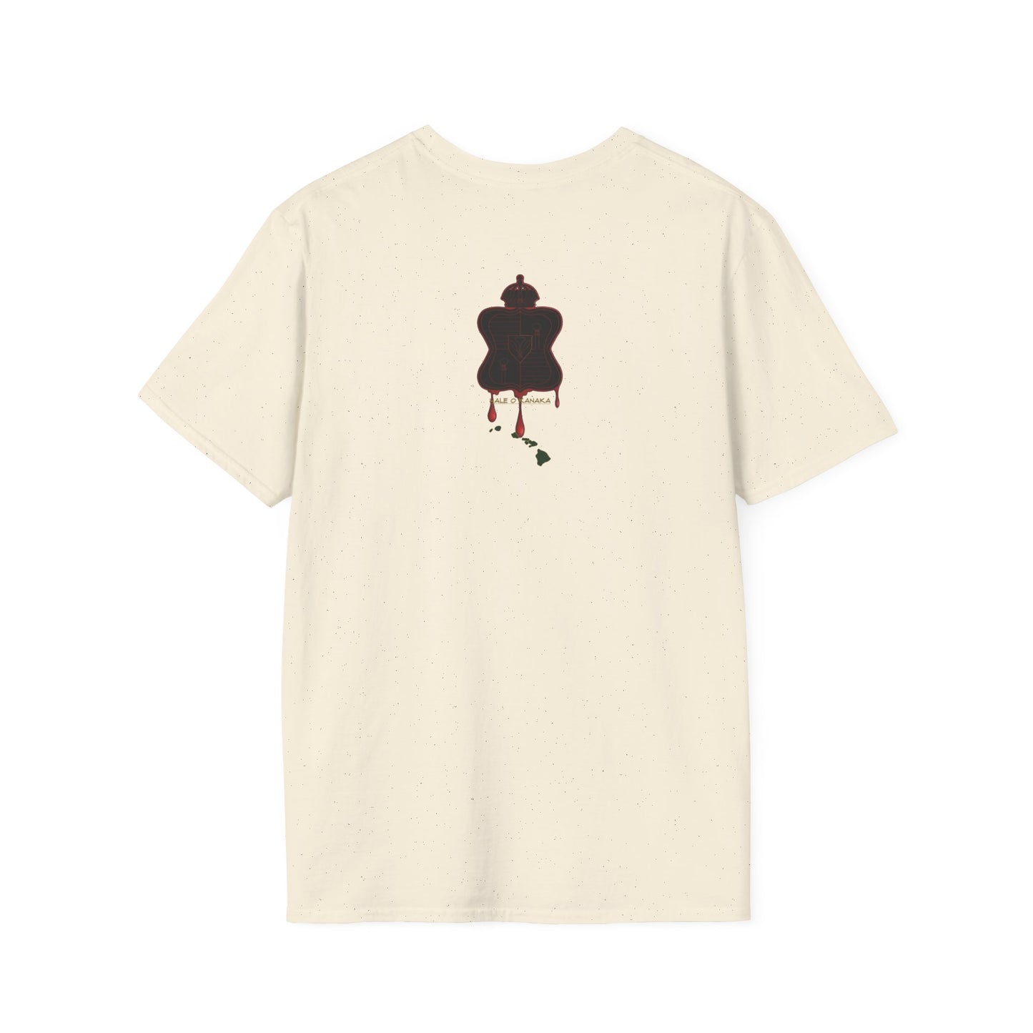 Hale O Kanaka - Koko Crest - Da Koko drip -Unisex Softstyle T-Shirt