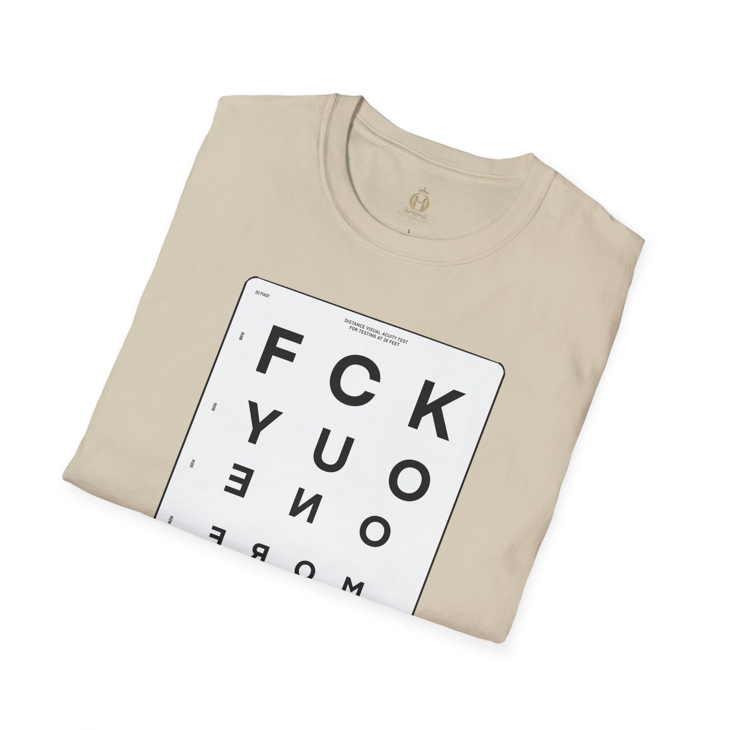 MHK - FU1MORE-SEEING EYE CHART-MDFU- Po’okela Fitness - Unisex Softstyle T-Shirt