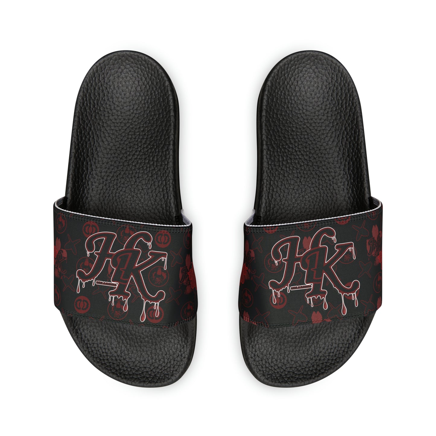 Hale O Kanaka monogram - Da Koko Drip - MHK - Men's PU Slide Sandals