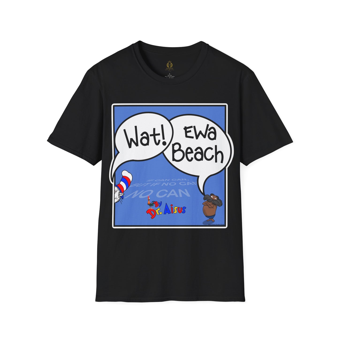 Wat Ewa Beach Dr. Aisus - Blue -Unisex Softstyle T-Shirt