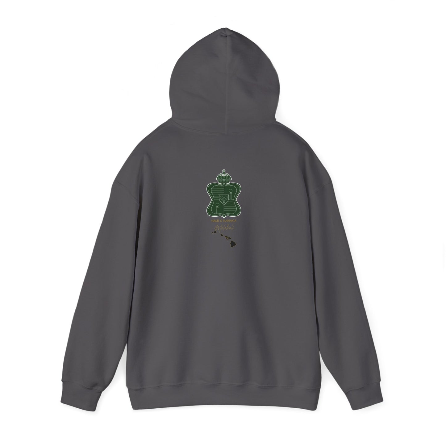 Hale O Kanaka - Crest - Moloka’i - Unisex Heavy Blend™ Hooded Sweatshirt