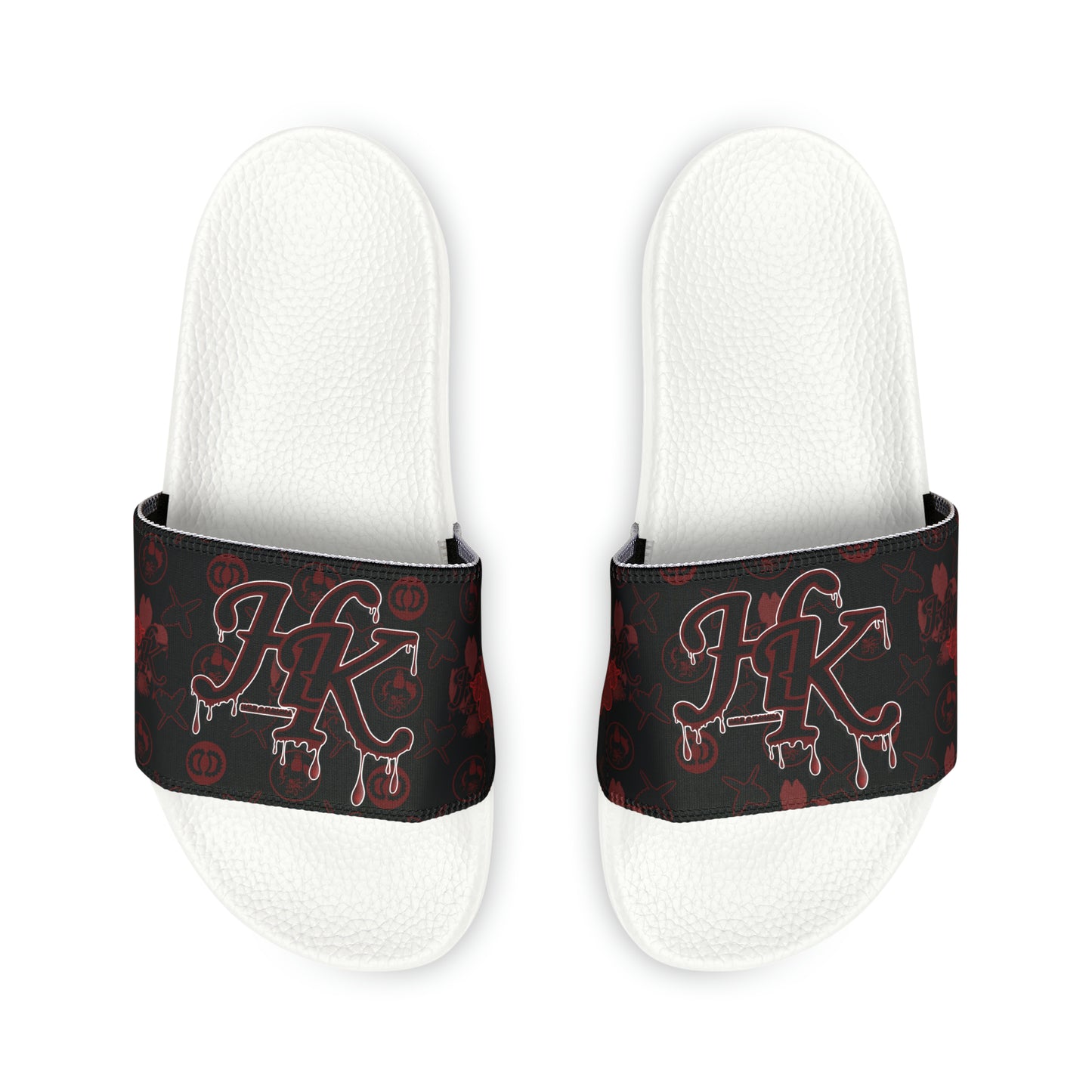 Hale O Kanaka monogram - Da Koko Drip - MHK - Men's PU Slide Sandals