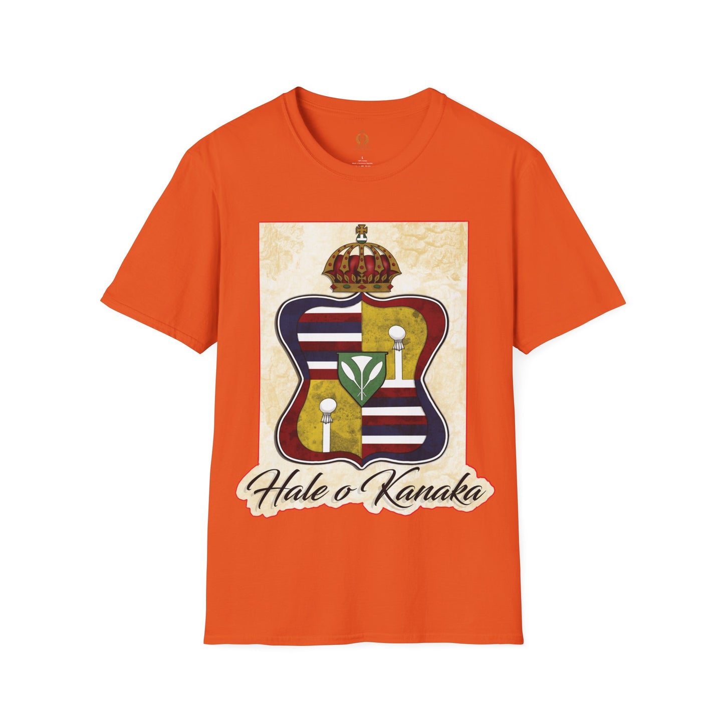 Hale O Kanaka - Crest - Da Koko drip -Unisex Softstyle T-Shirt