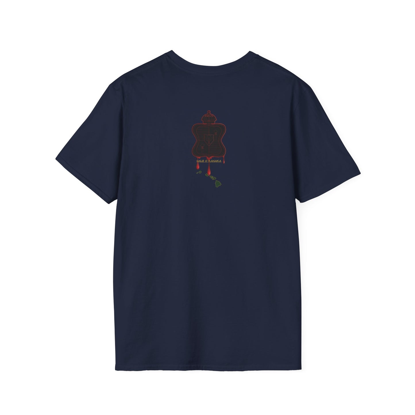 Hale O Kanaka - Crest - Da Koko drip -Unisex Softstyle T-Shirt