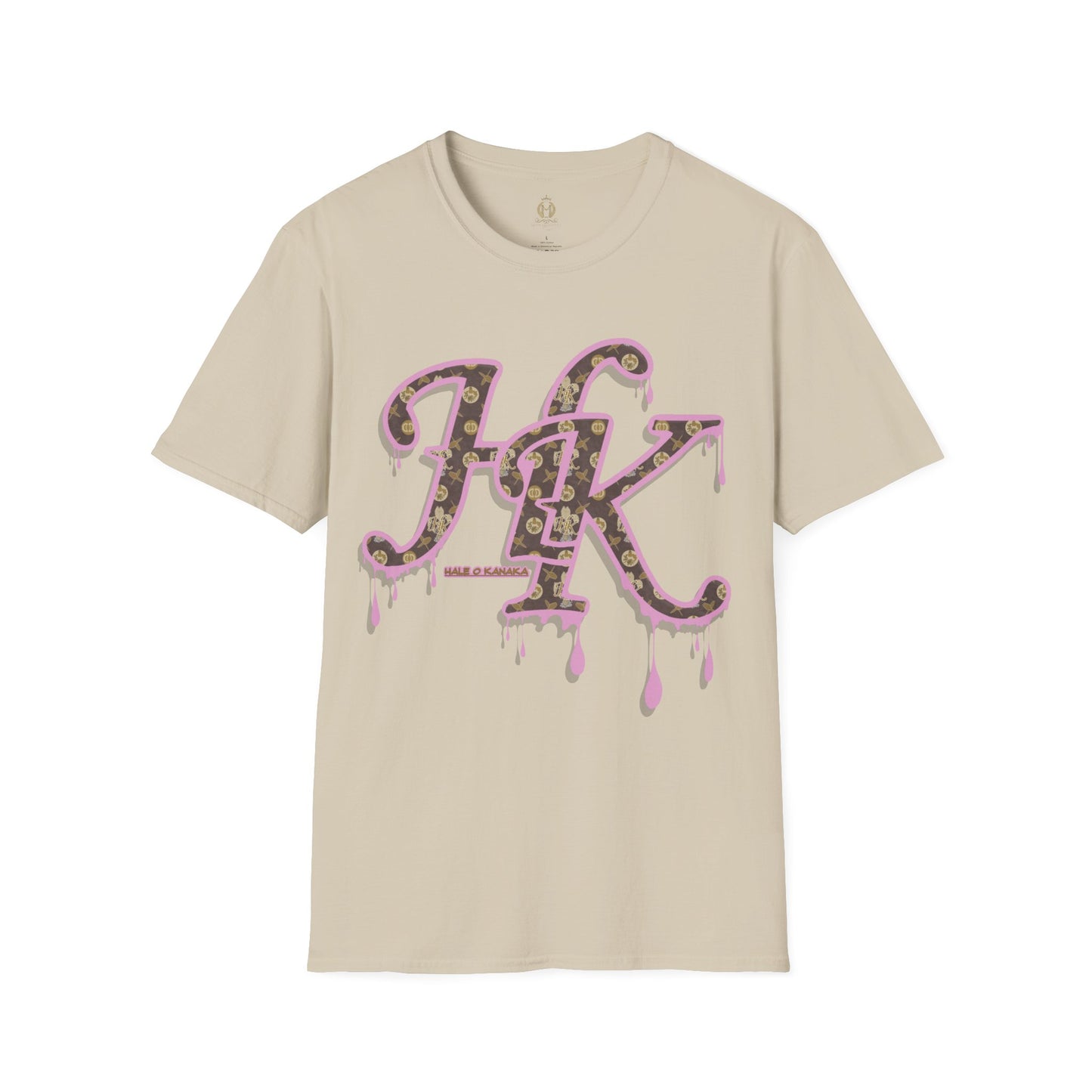 Hale O Kanaka Da Drip Pink - MHK - Unisex Softstyle T-Shirt